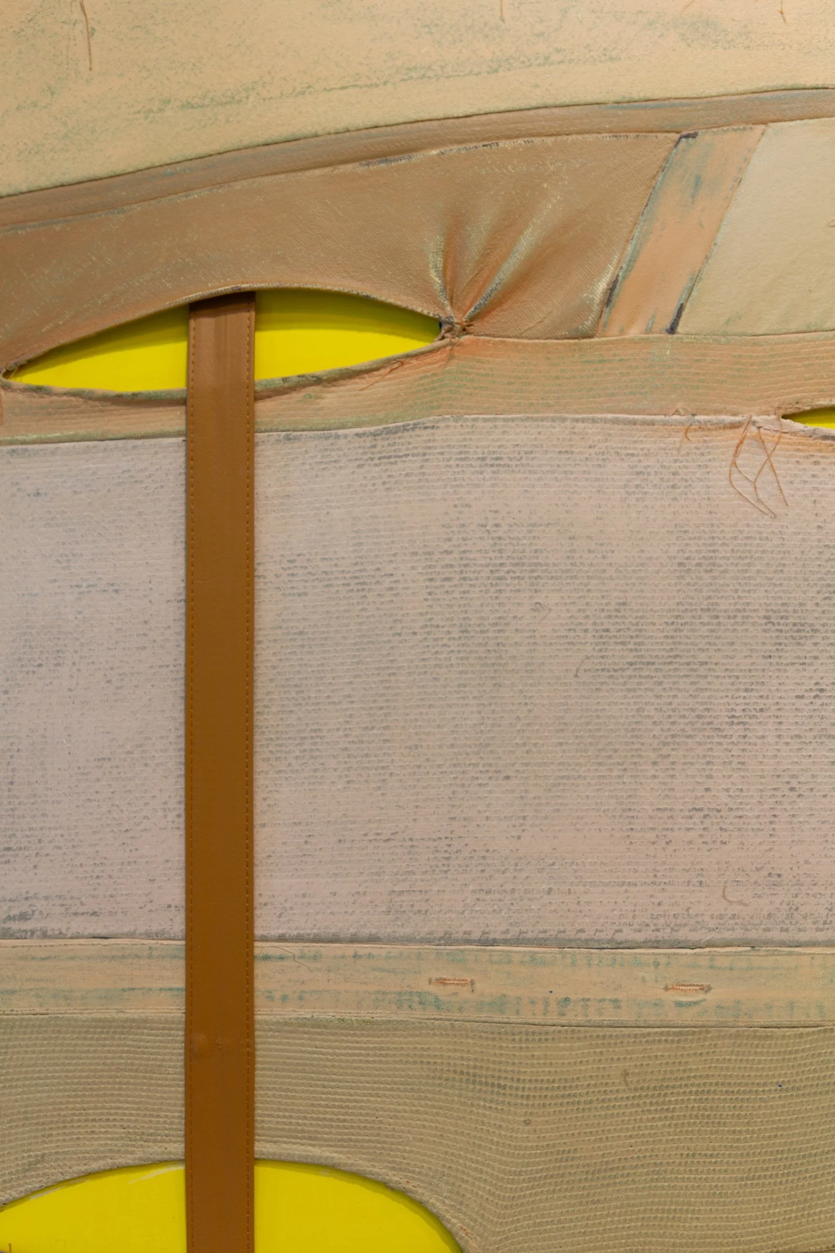 The painting, "Warming Into My Entry Wound" by Andrius Alvarez-Backus