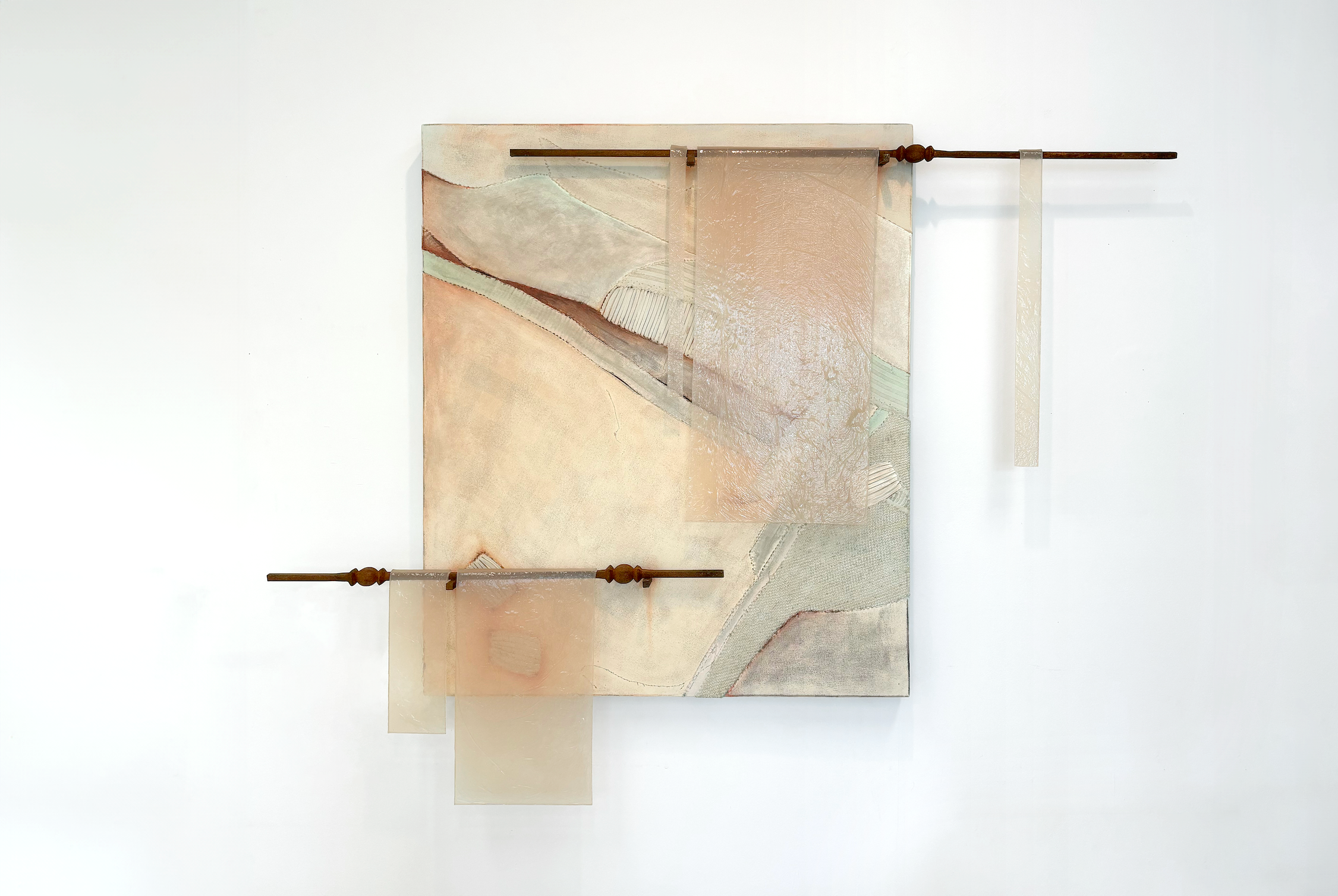 The painting, "This is How You Hold Me" by Andrius Alvarez-Backus