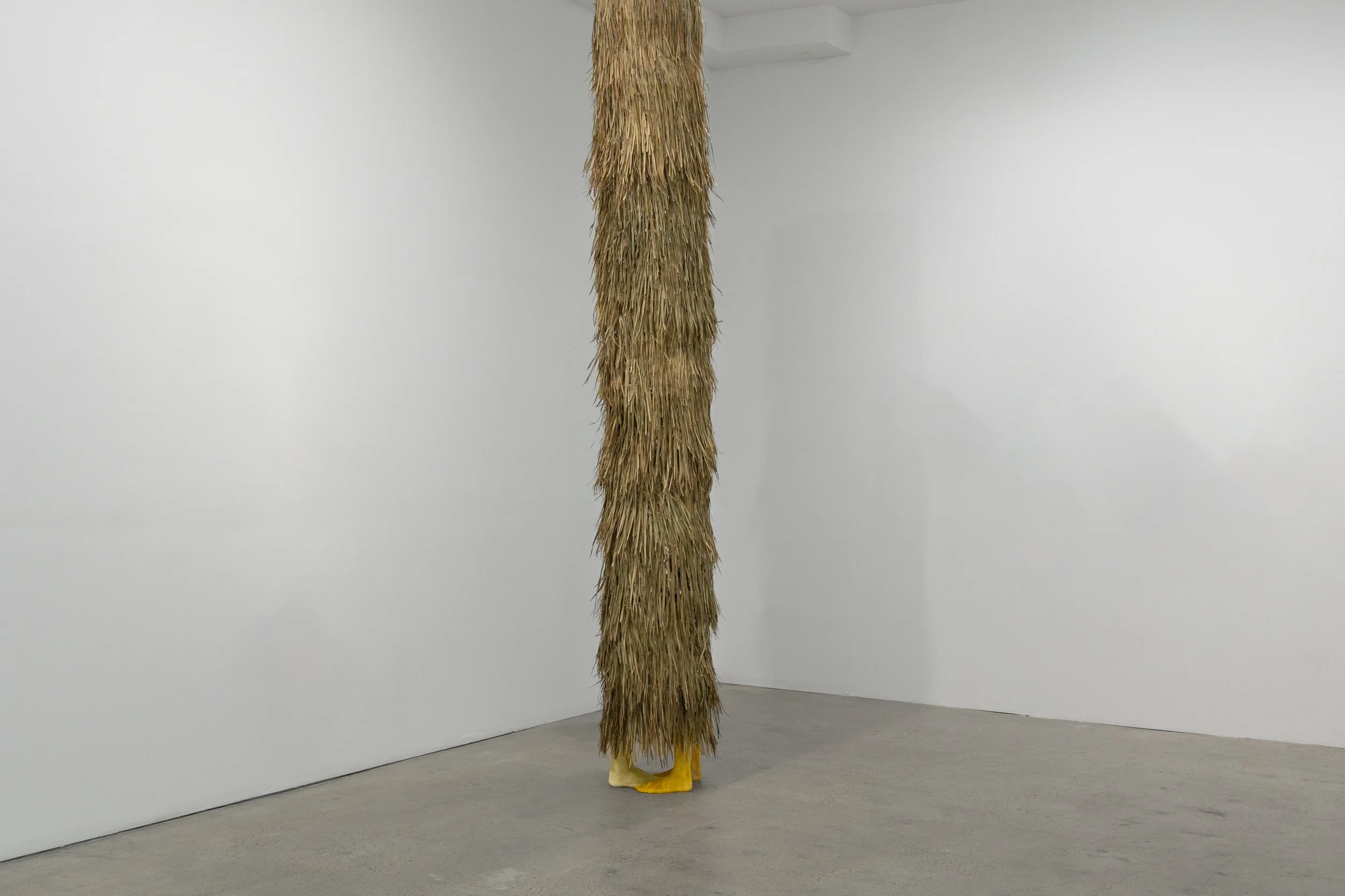 The sculpture, "Be With Me (Not Here, Not There Either)" (2025) by Andrius Alvarez-Backus