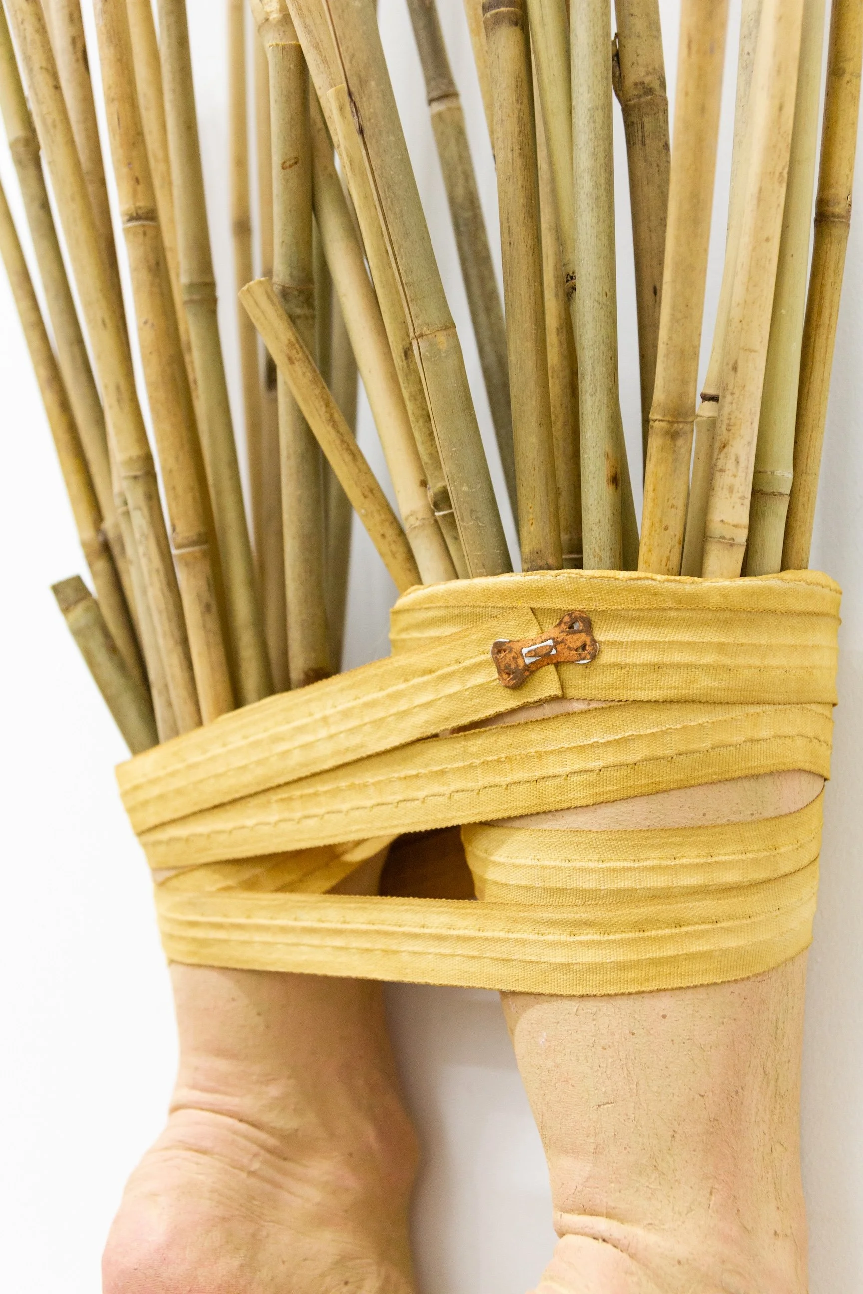 The sculpture, "You Took Your Time With Me" by Andrius Alvarez-Backus