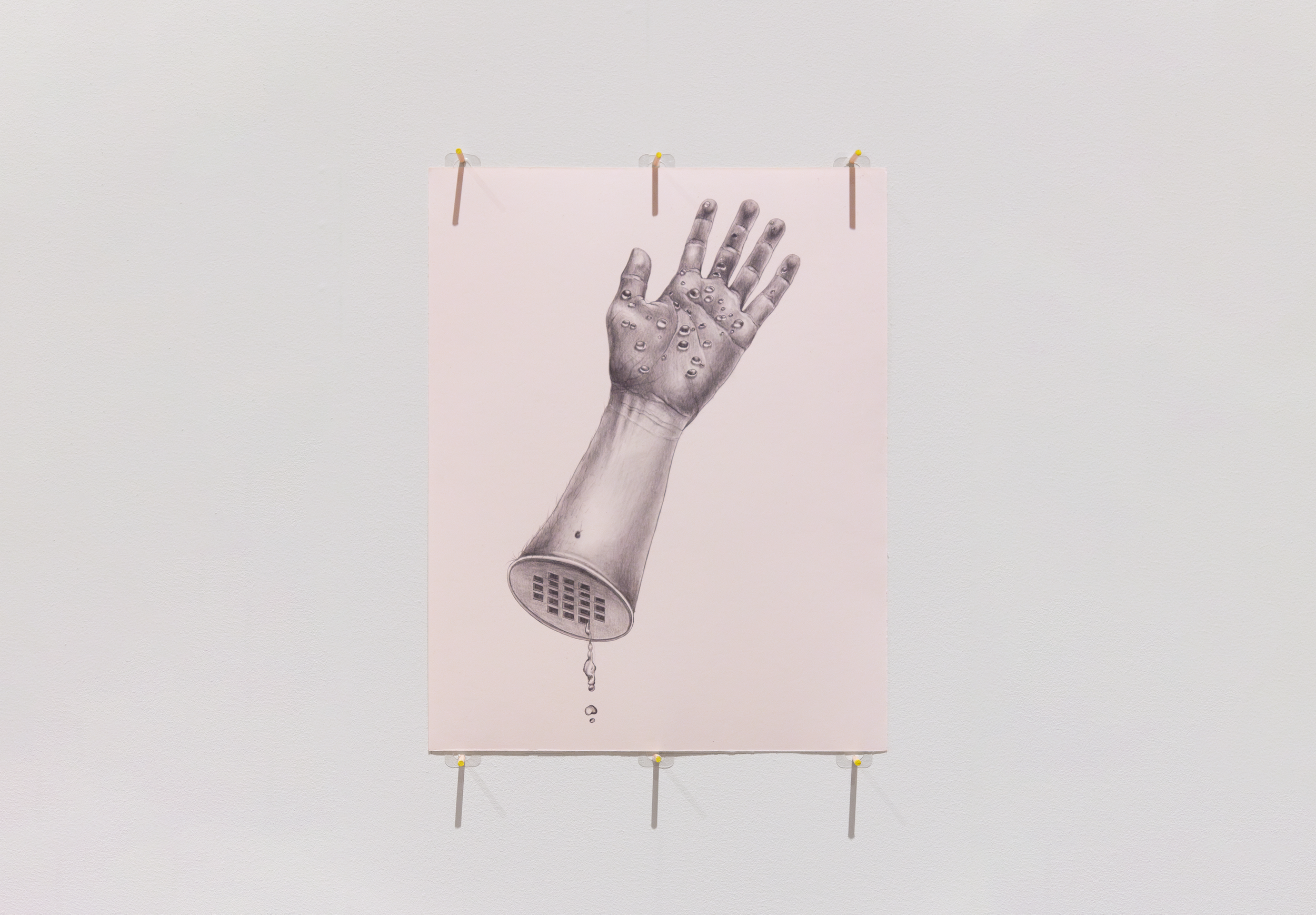 The drawing, "Are You Alone Right Now?" by Andrius Alvarez-Backus