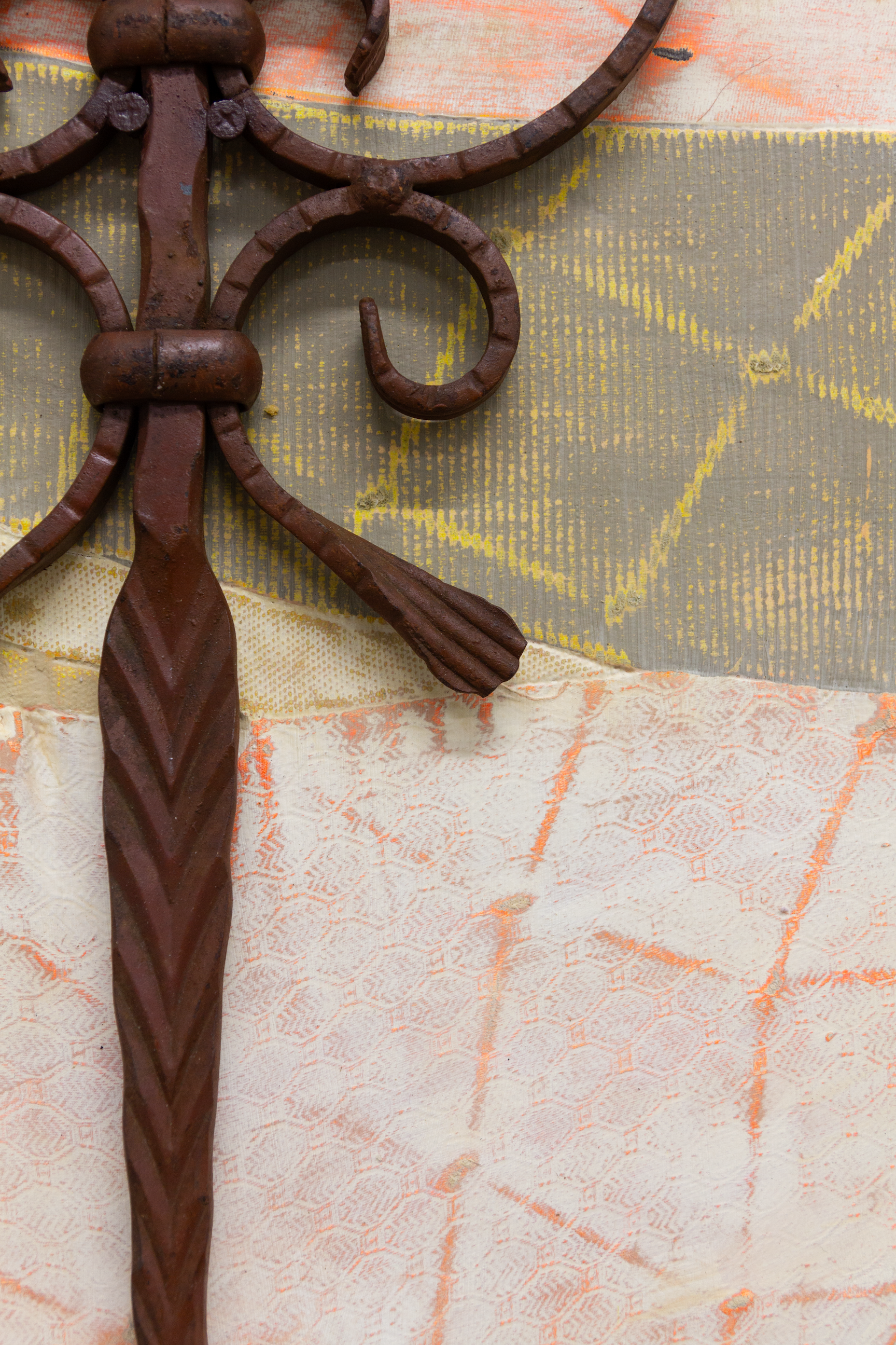 Detail of "Waiting on You to Come Collect Me" (2026) by Andrius Alvarez-Backus