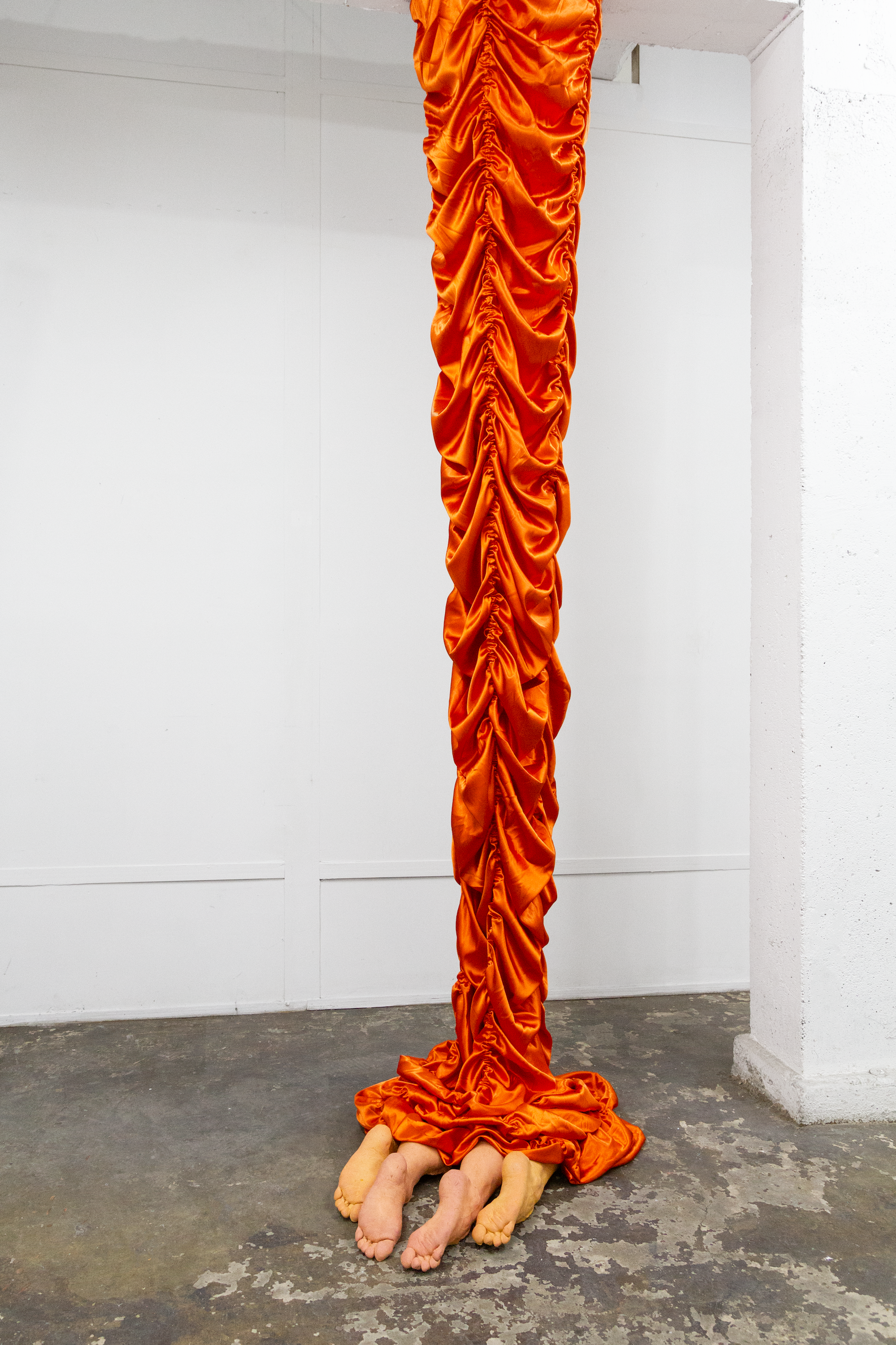 The sculpture, "Leave the Lights on For Me" by Andrius Alvarez-Backus