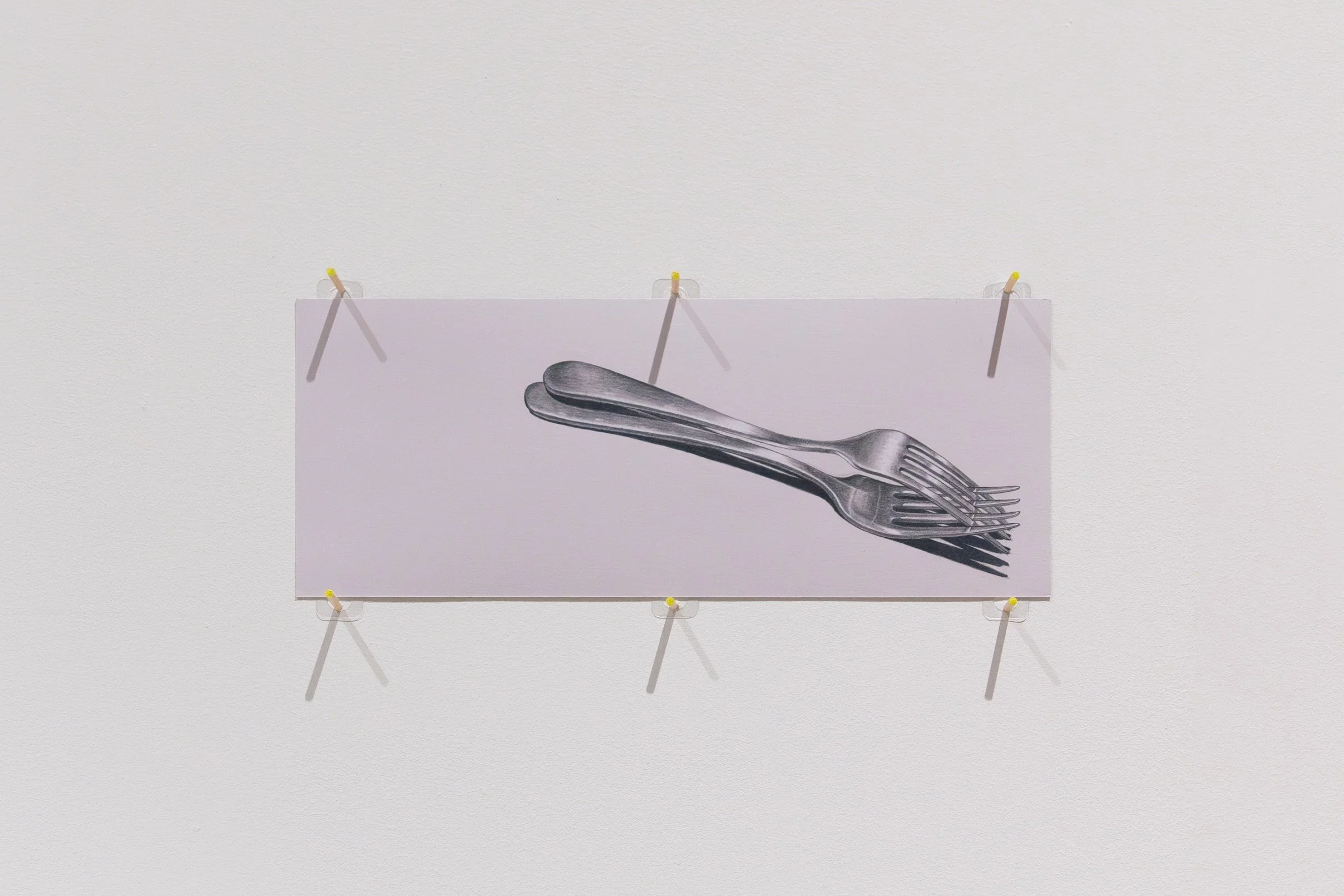 The drawing, "We Bring Our Lares With Us" by Andrius Alvarez-Backus