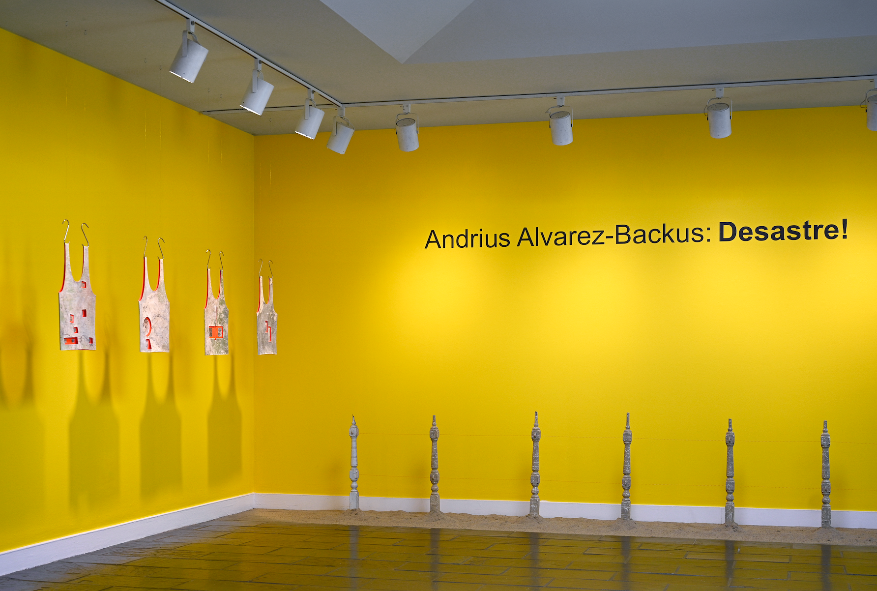 Installation view of "Desastre" by Andrius Alvarez-Backus