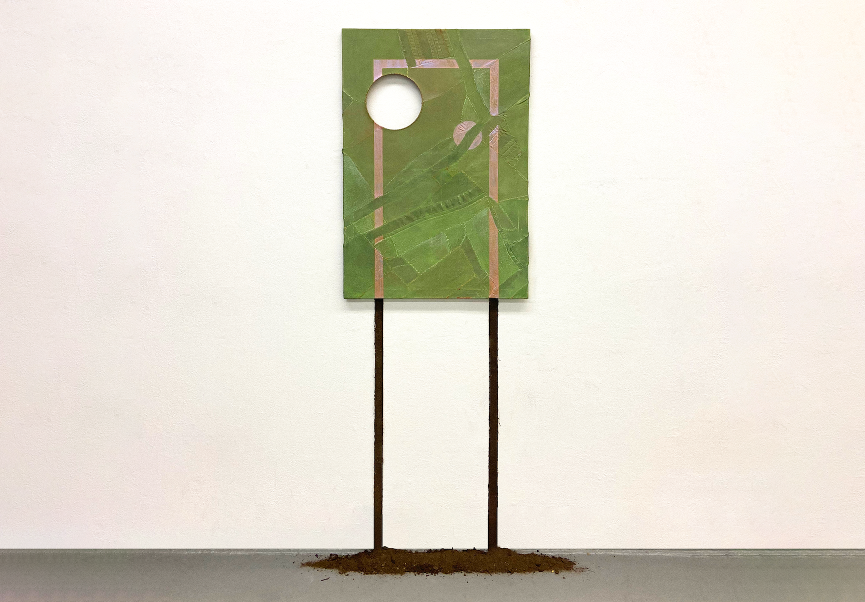 The painting "Boundary Event" by Andrius Alvarez-Backus