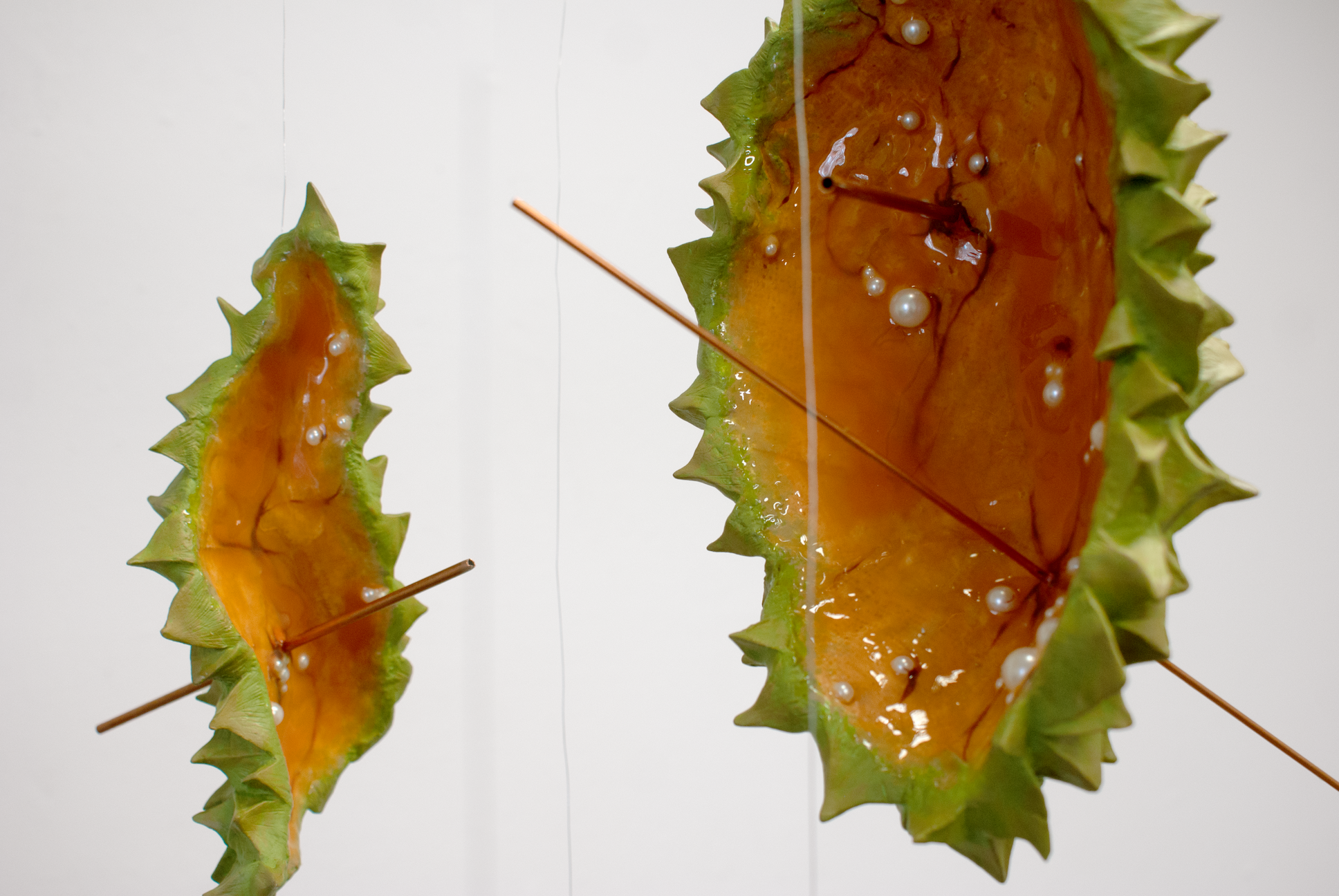 The sculpture, "Break Me Open" by Andrius Alvarez-Backus