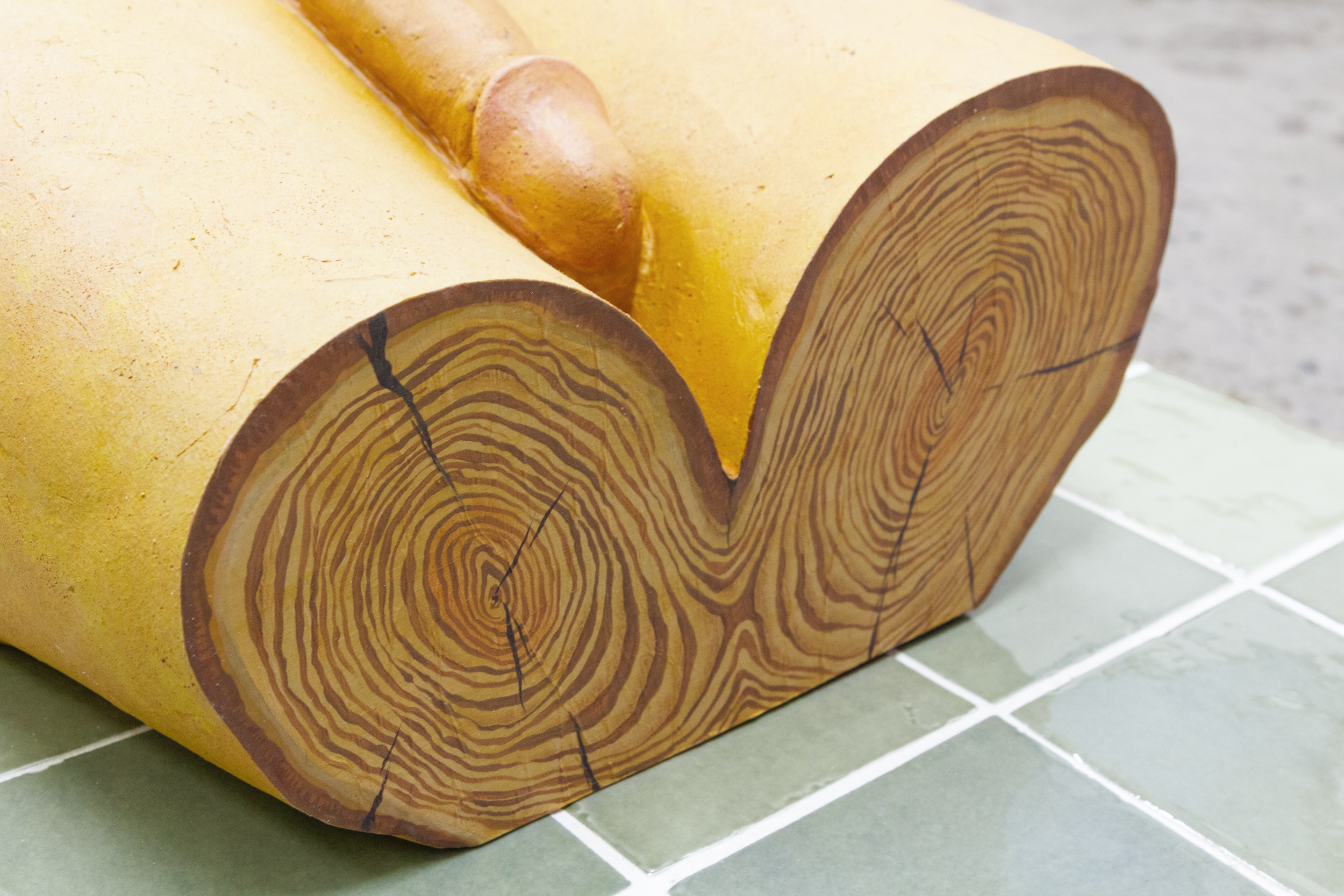 The sculpture, "You Know His Name and I Do Too" by Andrius Alvarez-Backus