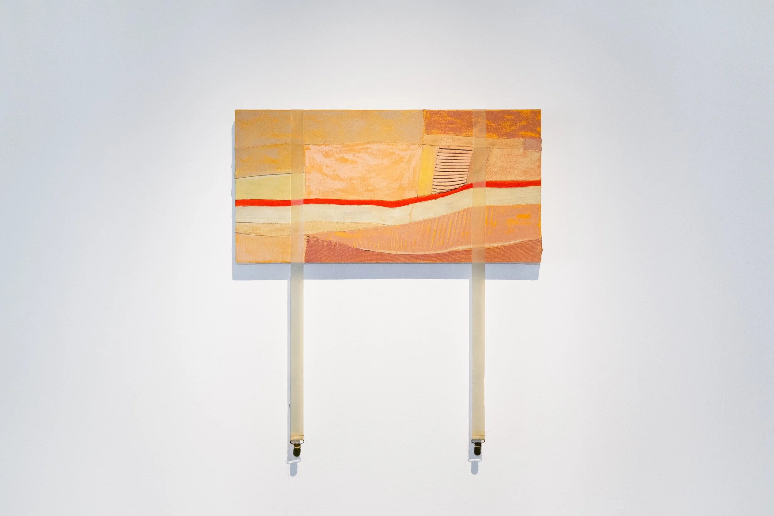 The painting "Hold You Down, Hoist Me Up (No. 3)" by Andrius Alvarez-Backus