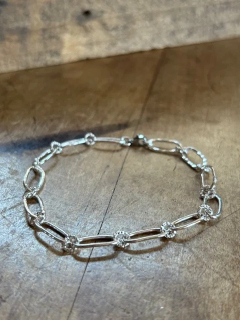 Sterling Silver Oval Link Bracelet
