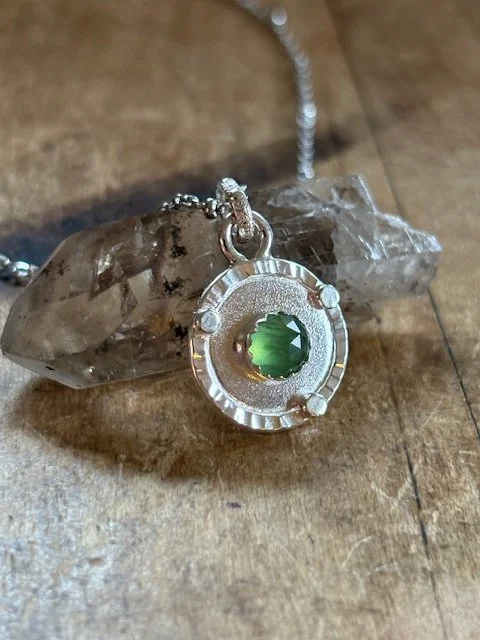 Sterling Silver, Serpentine Necklace