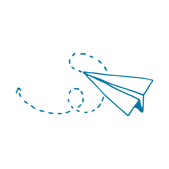 Paper Airplane and trail icon