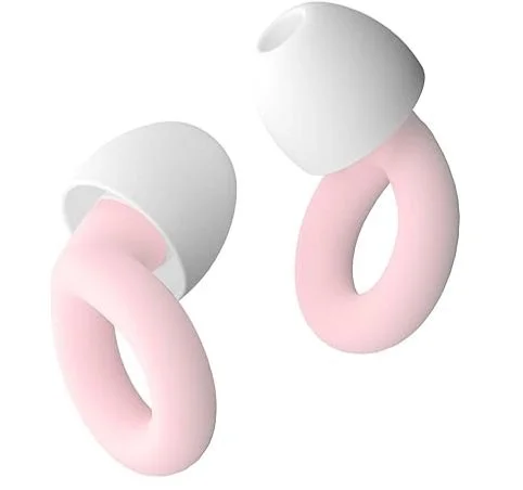 Pair of white and pink silicone anal toys with bulbous ends.