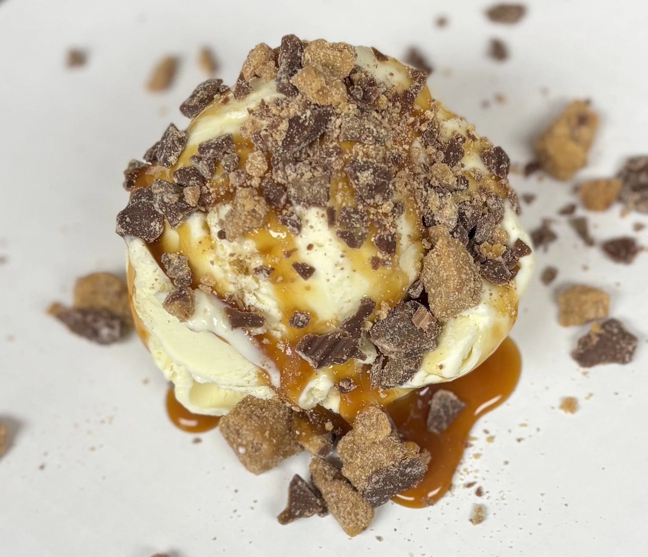 The Jaxon- Cheesecake Frozen Custard with Caramel and Reese's Cups