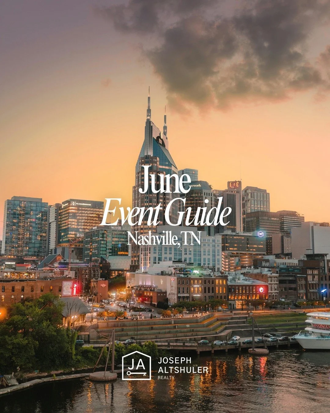 Between CMA Fest taking over downtown, Bonnaroo right around the corner, and Nissan Stadium having a heck of a lineup, June is going to be quite the month! 

Follow @joesgotthekeys for Franklin-Nashville real estate, lifestyle, and local highlights.
