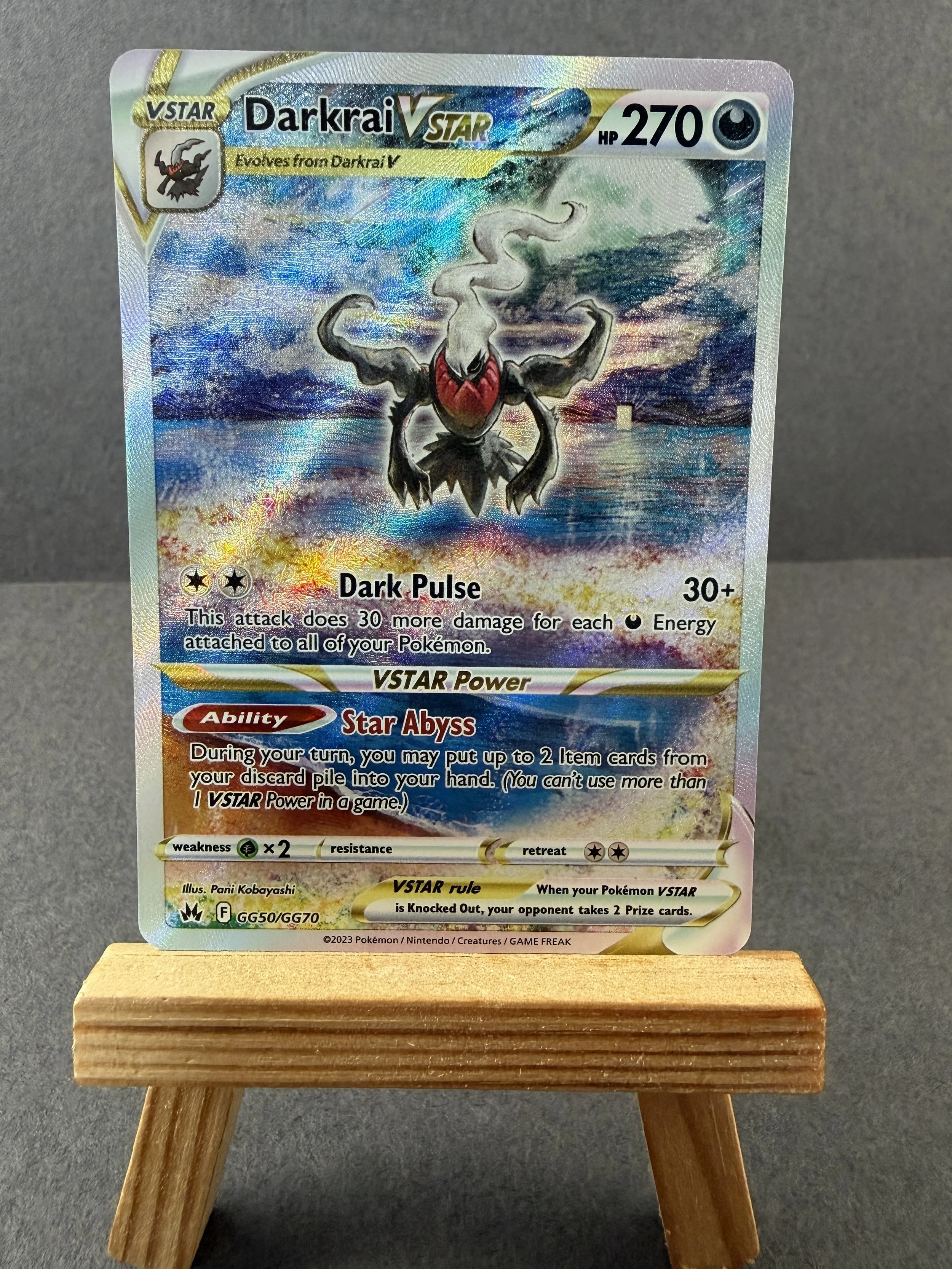 Darkrai V Star gg50/gg70 Pokémon Card