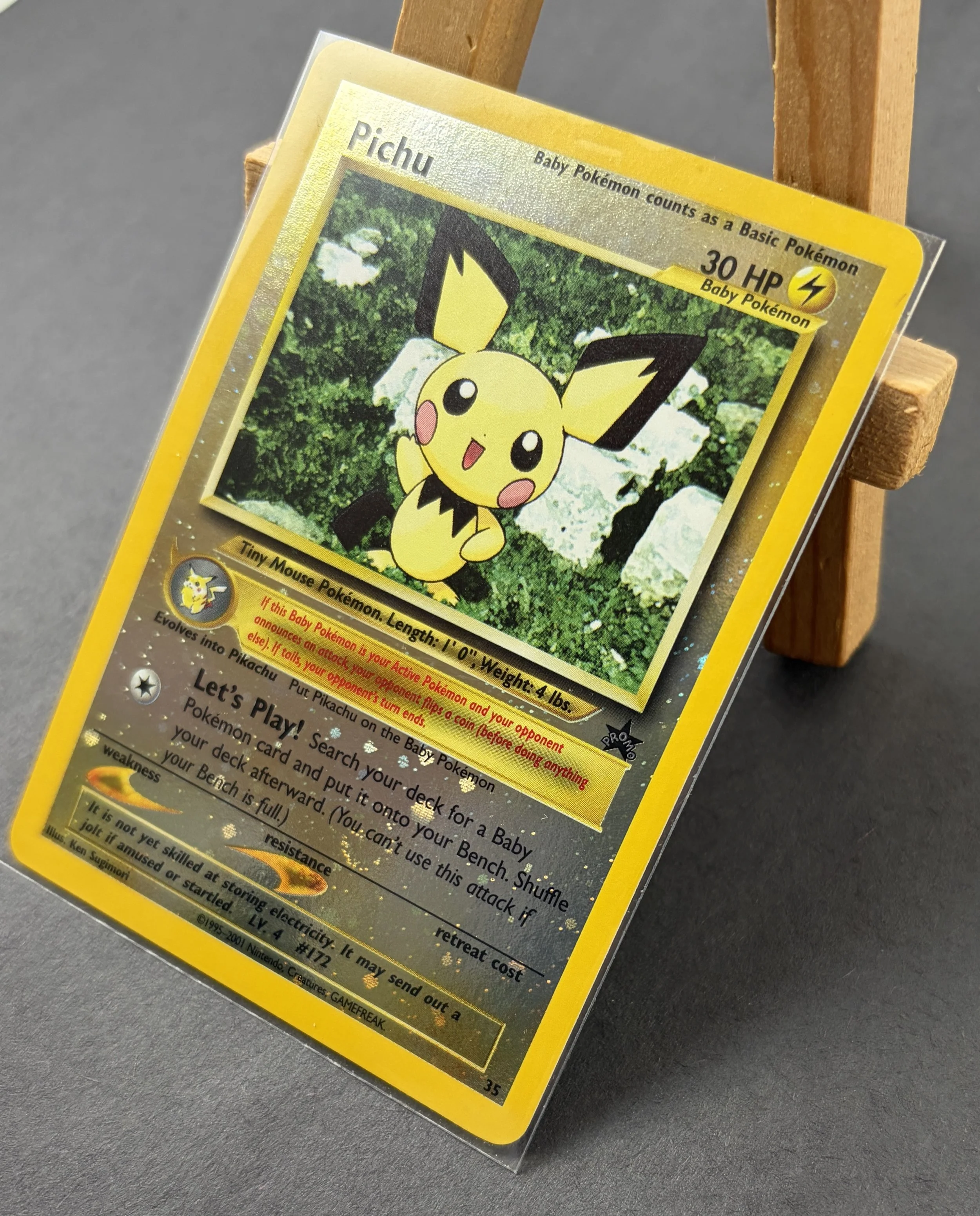 Pichu Reverse Holo Black Star Promo #35
