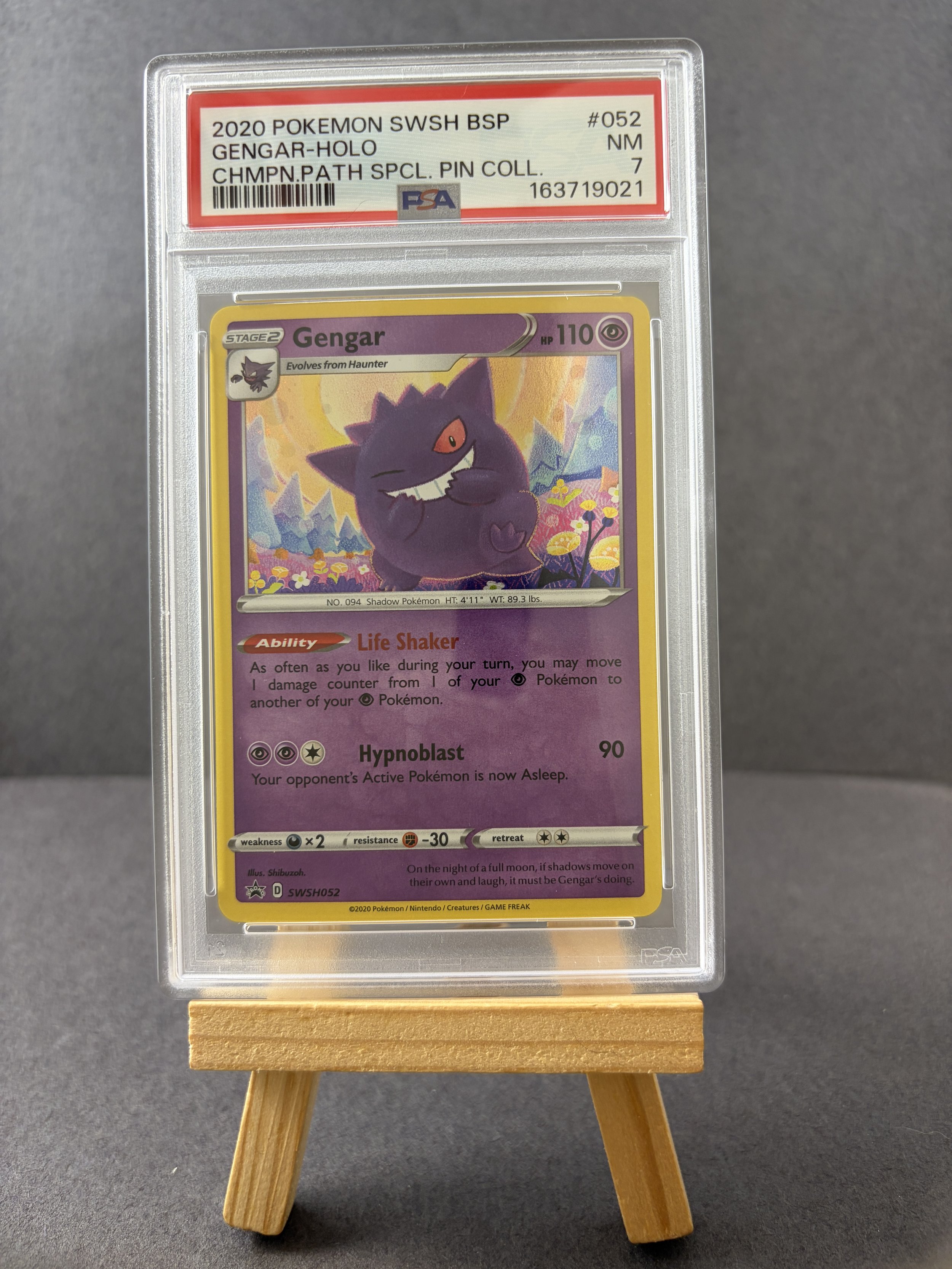 Gengar Black Star Promo SWSH052 - PSA 7