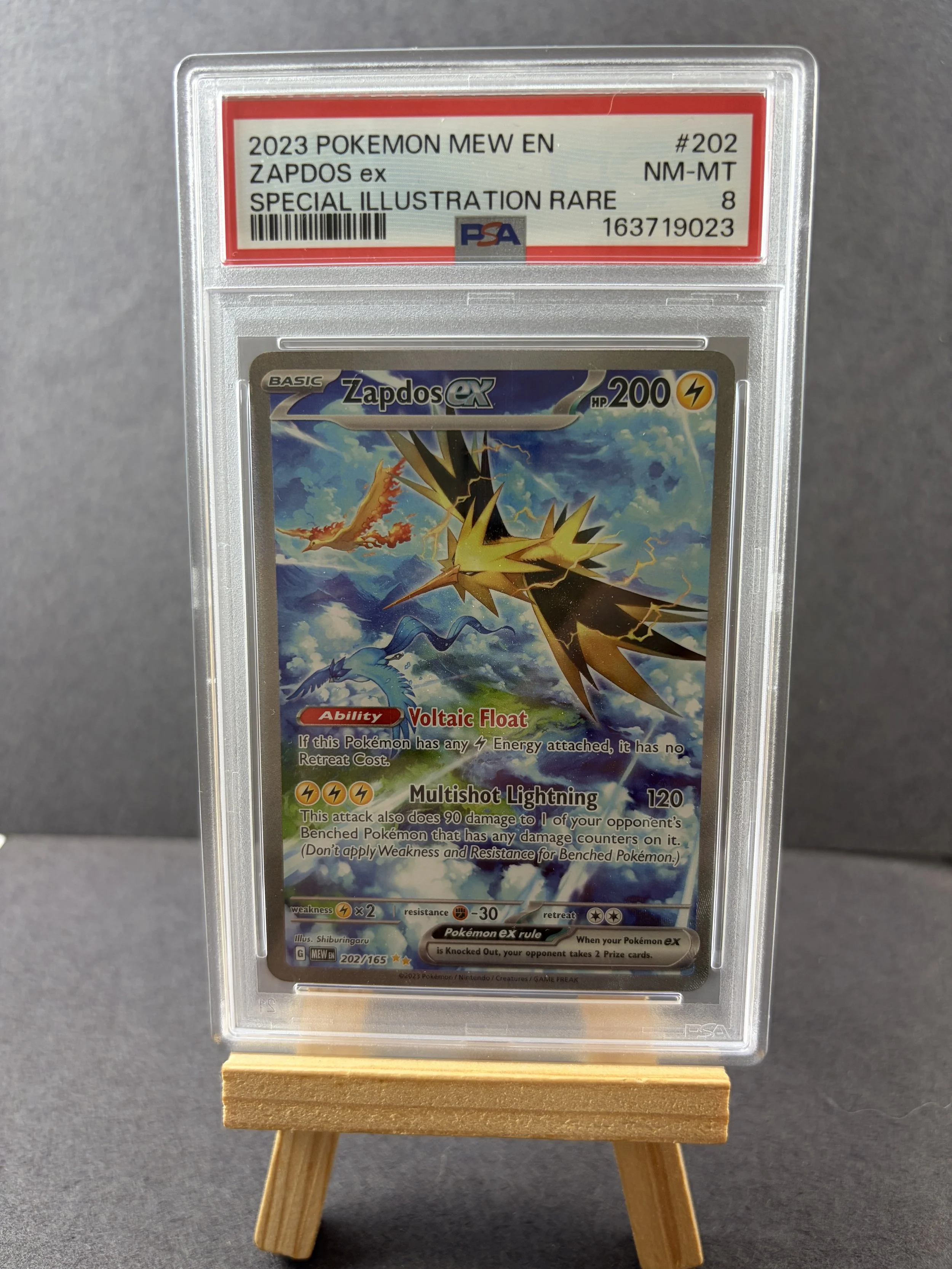Zapdos EX 202/165 PSA 8 Special Illustration