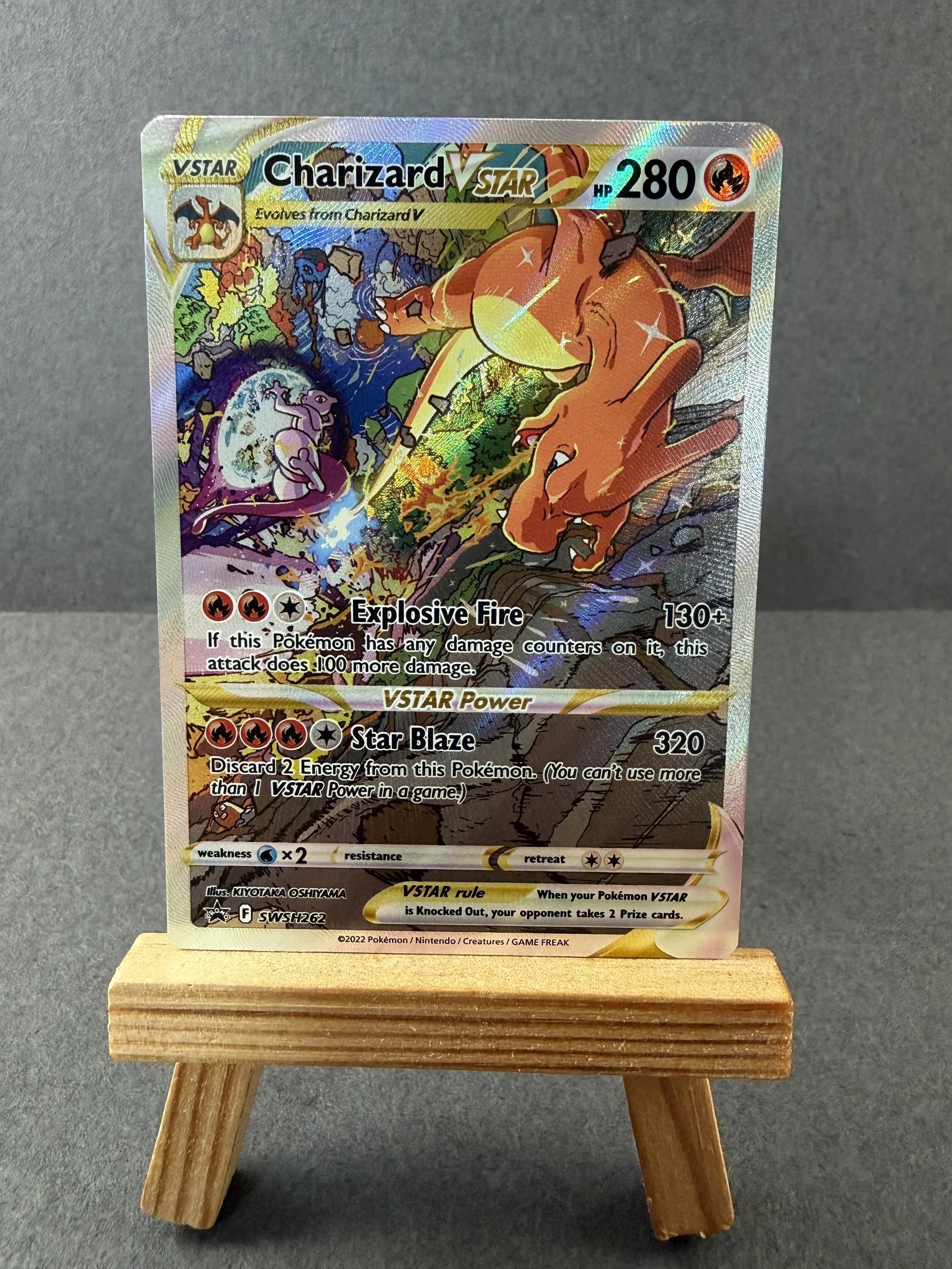 Charizard V Star SWSH 262 Black Star Promo Card