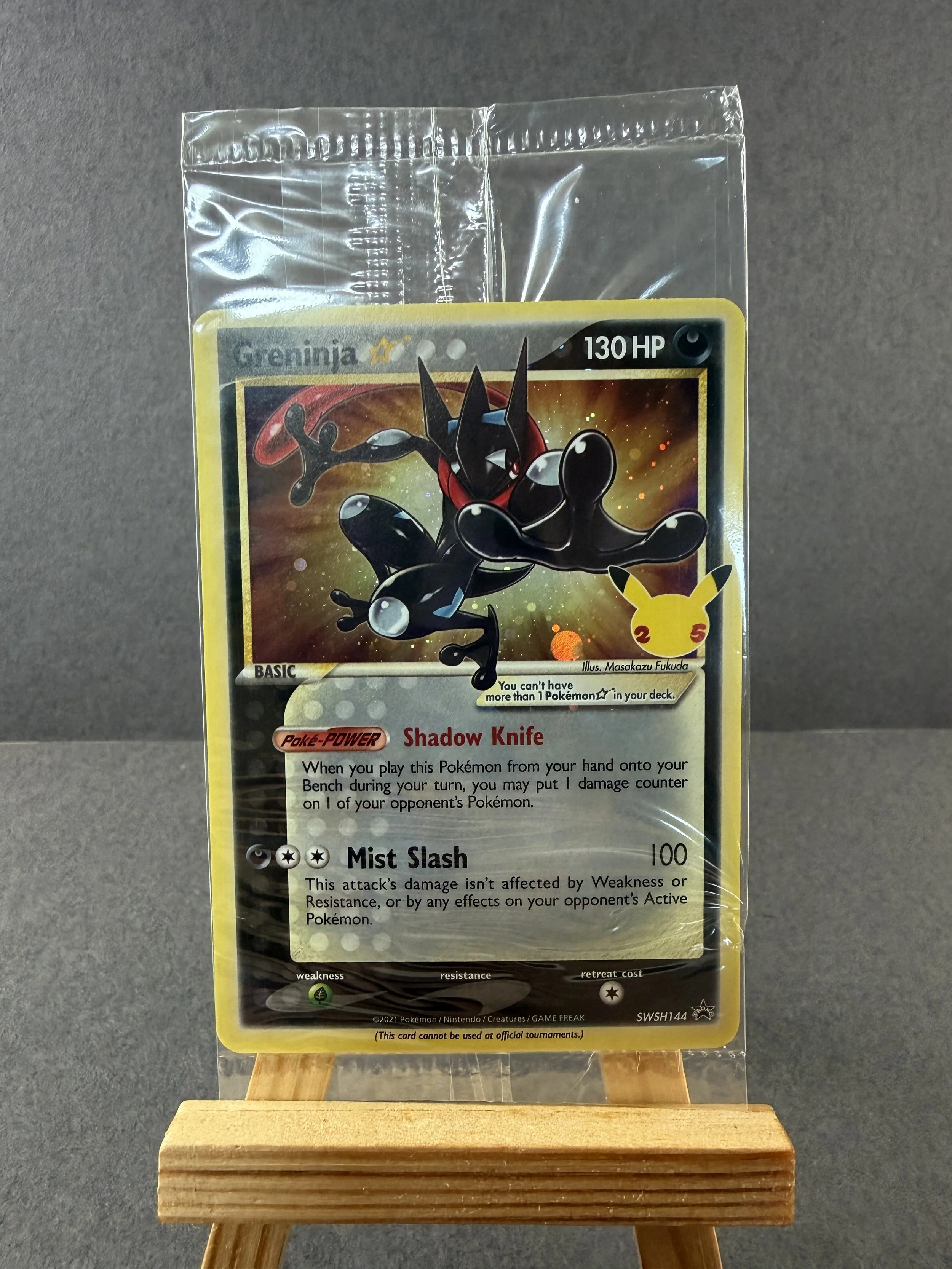 Greninja Gold Star Sealed Promo Card