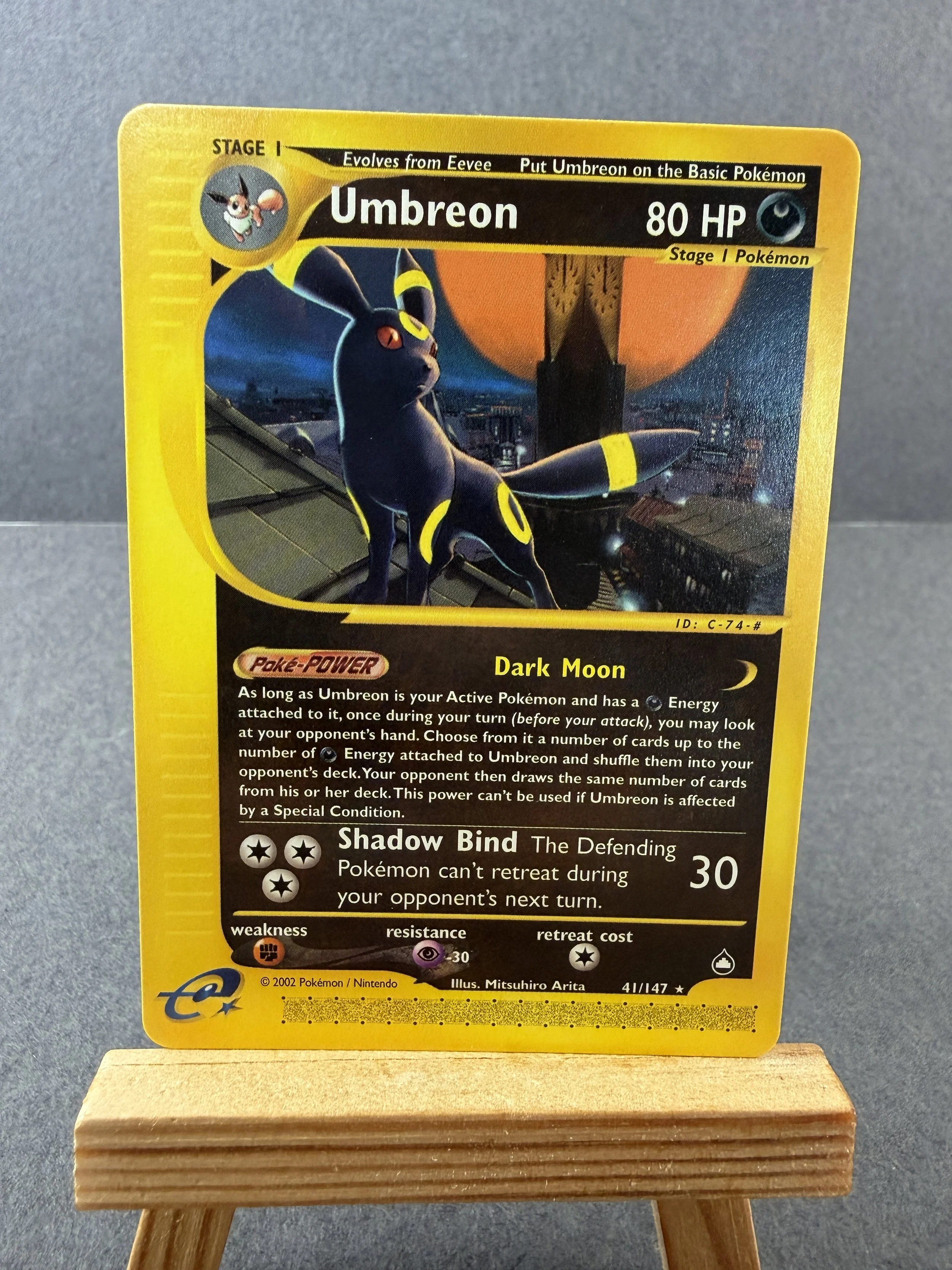 Umbreon Aquapolis 41/147 Near Mint Pokémon Card