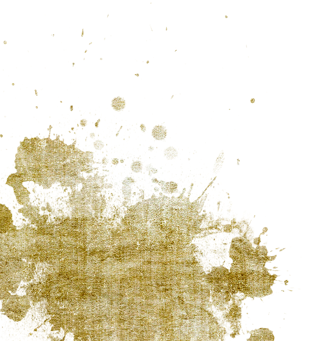 Black and white abstract ink splatter pattern with various sizes of droplets and splashes on a dark background.