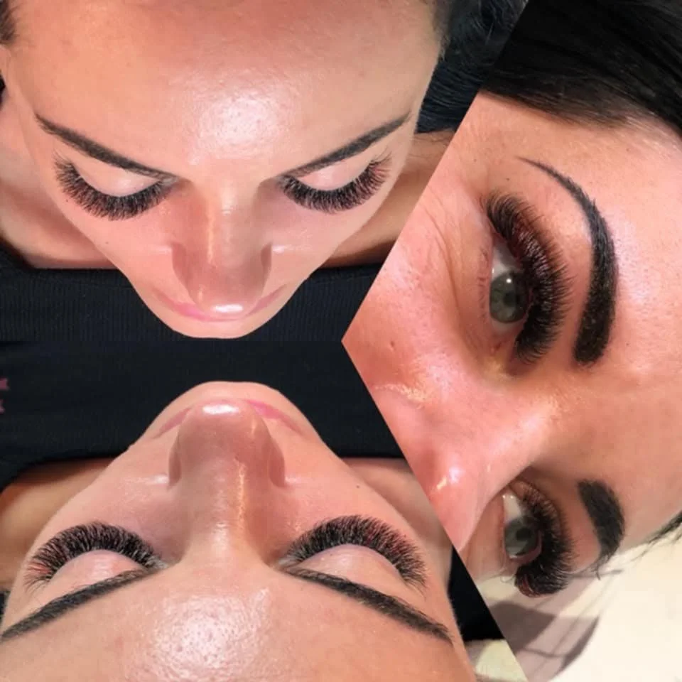 Kokybiškas blakstienų priauginimas iš skirtingų kampų grožio salone „Edita“.