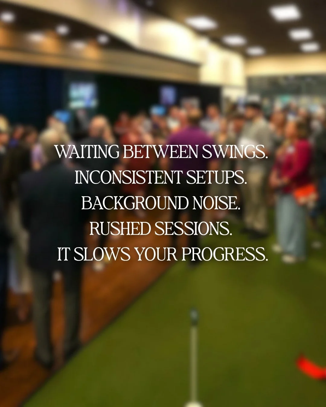 Most golfers don't realize how much public practice environments cost them.

Waiting, noise, inconsistent conditions, and limited access all impact the quality of your session.

Aureum removes those barriers with private indoor golf studios in Charlo
