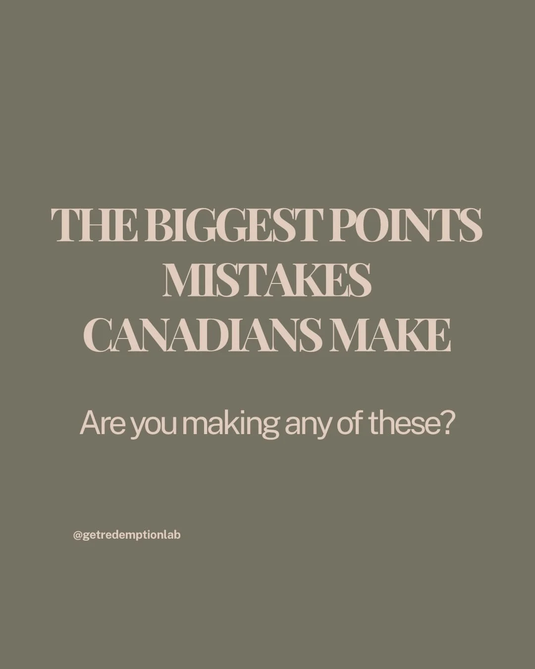 Most Canadians are leaving a lot of points value on the table without even knowing it.

Using points for statement credits, putting groceries on the wrong card, transferring points without a plan &mdash; these are the mistakes I see over and over aga