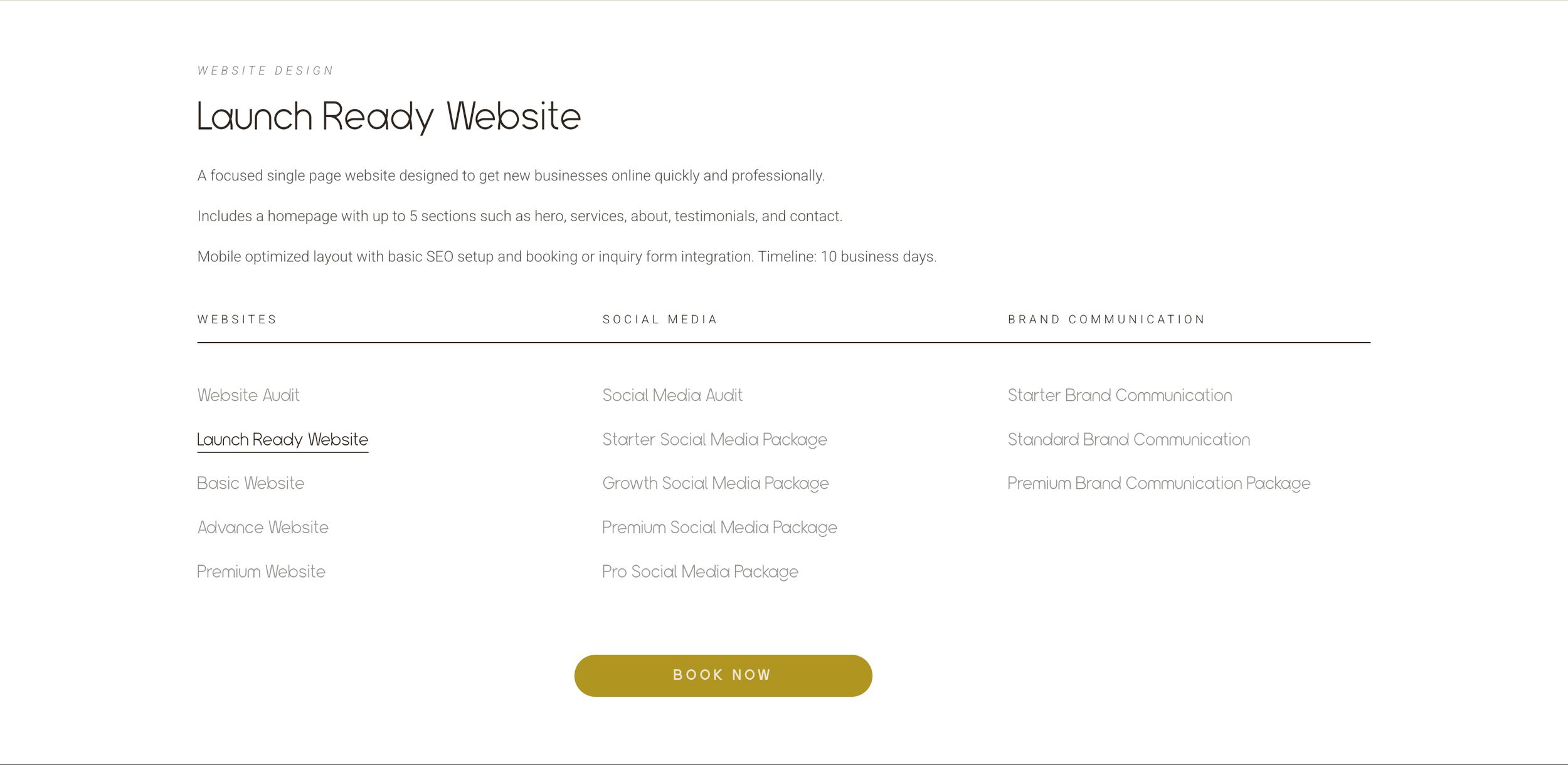 The Interactive Service Menu
