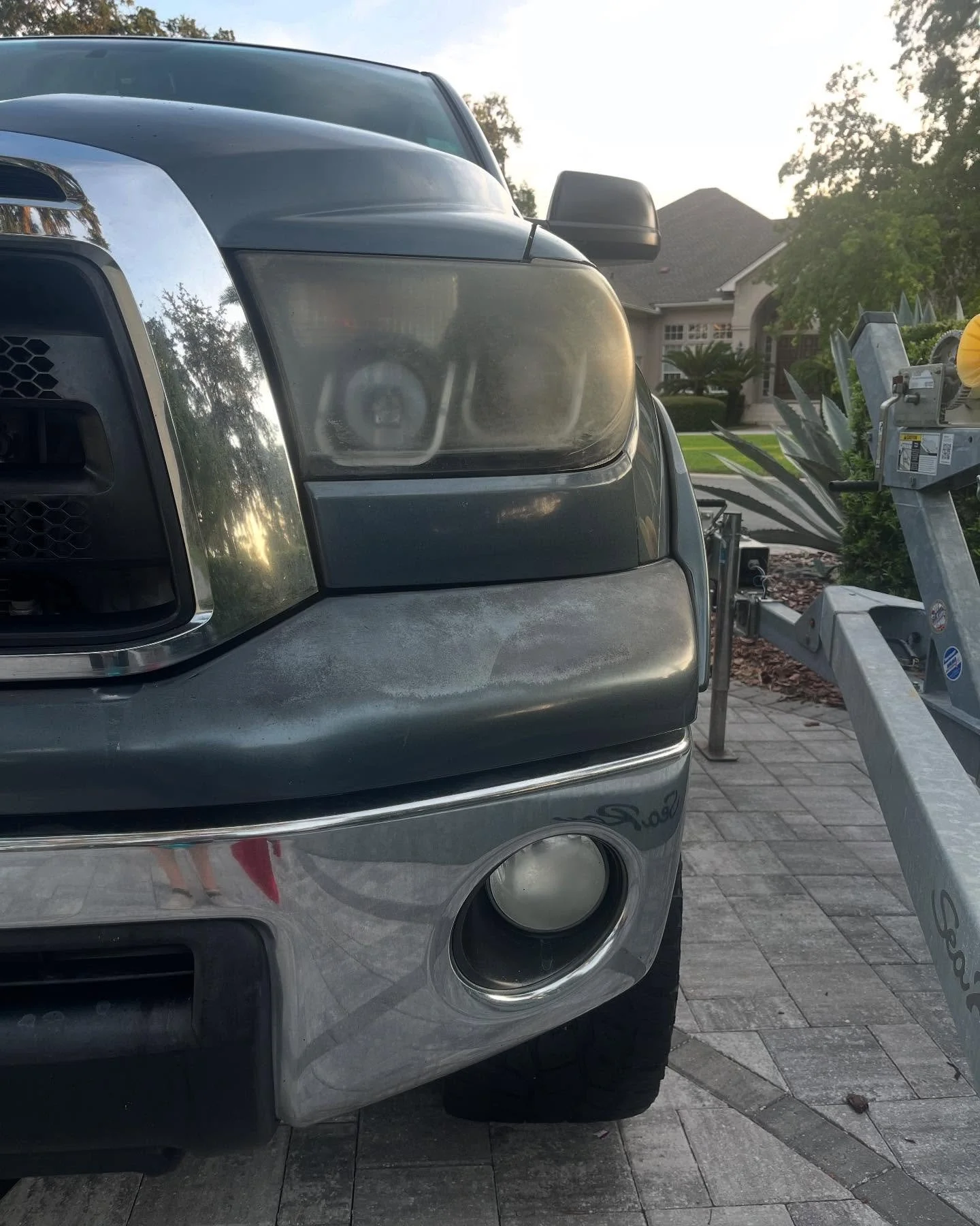 Before and after on aftermarket tundra headlights