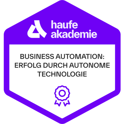 REVIS-1 Zertifikat Business Automation Erfolg durch autonome Technologie