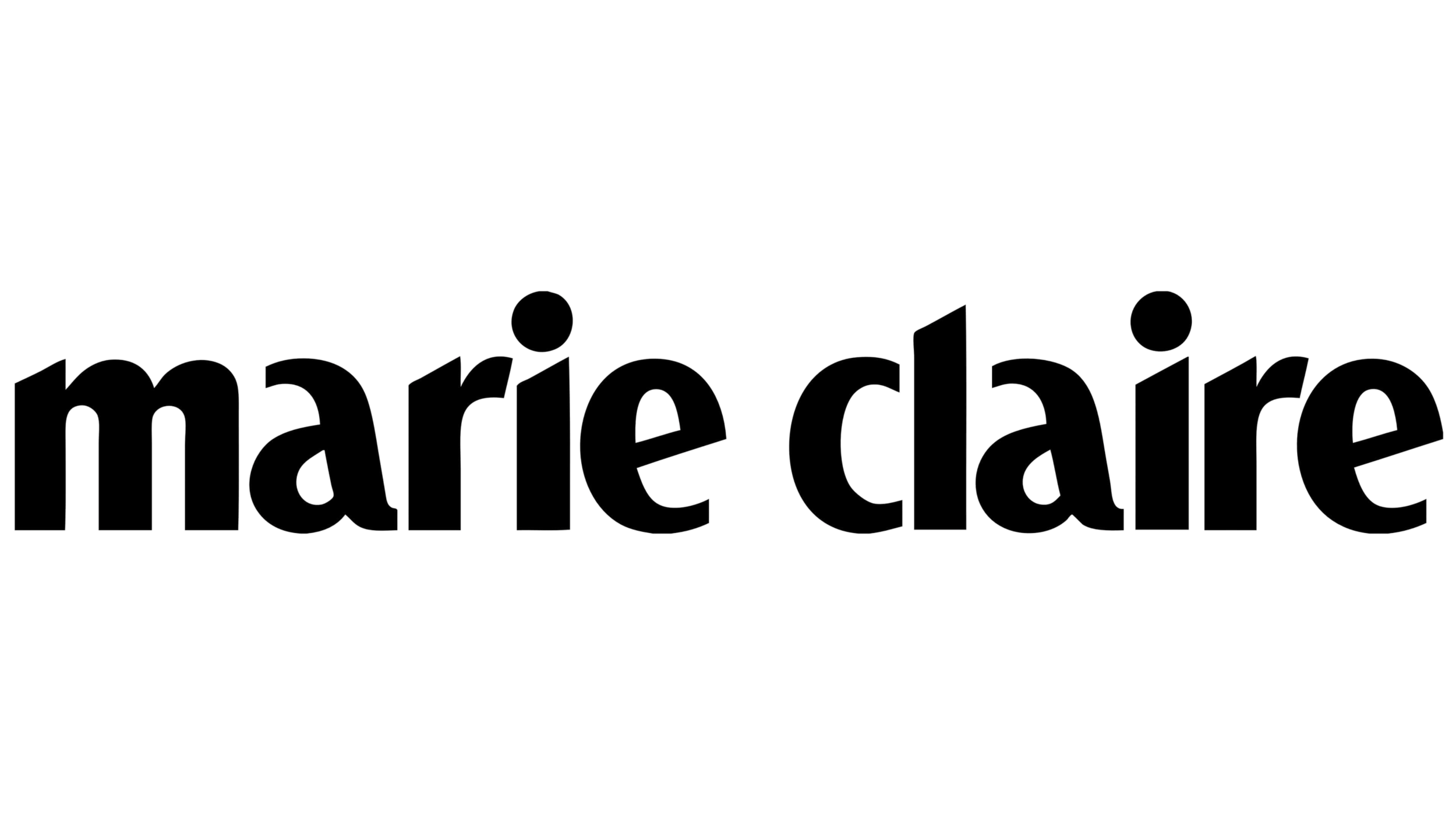 The words "marié claire" in black outlined text.