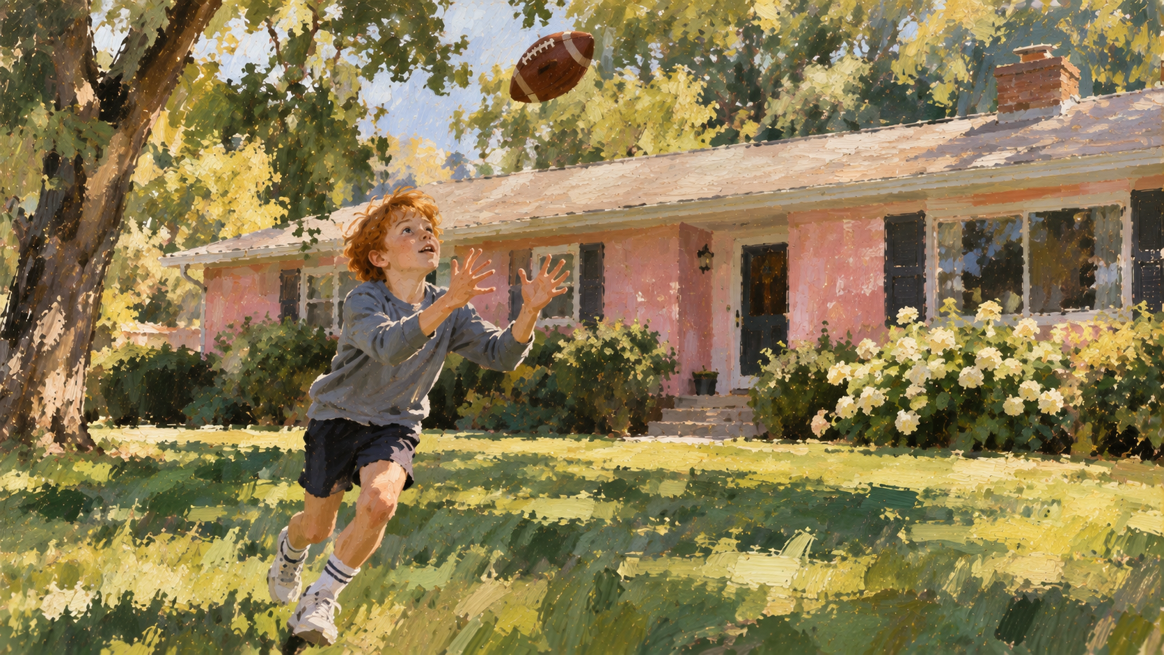 Throwing a Football To Myself