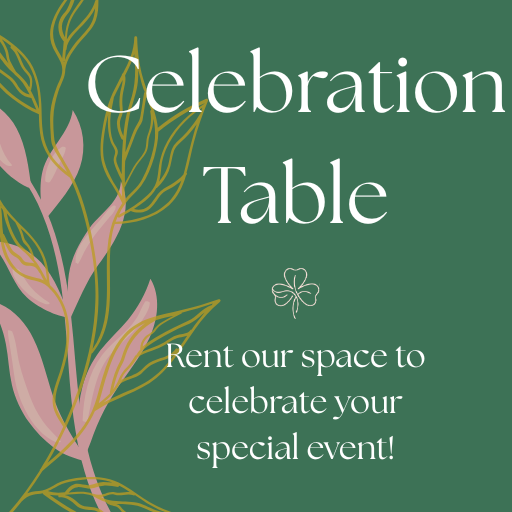 graphic with information on private celebration events