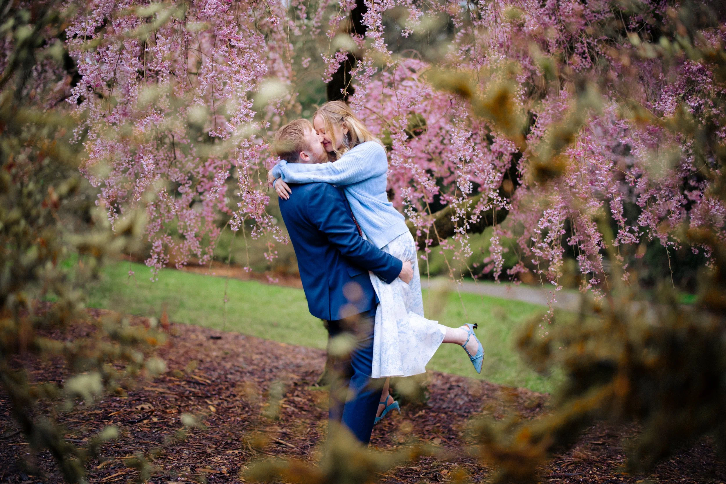 Cherry Blossoms Engagement Session