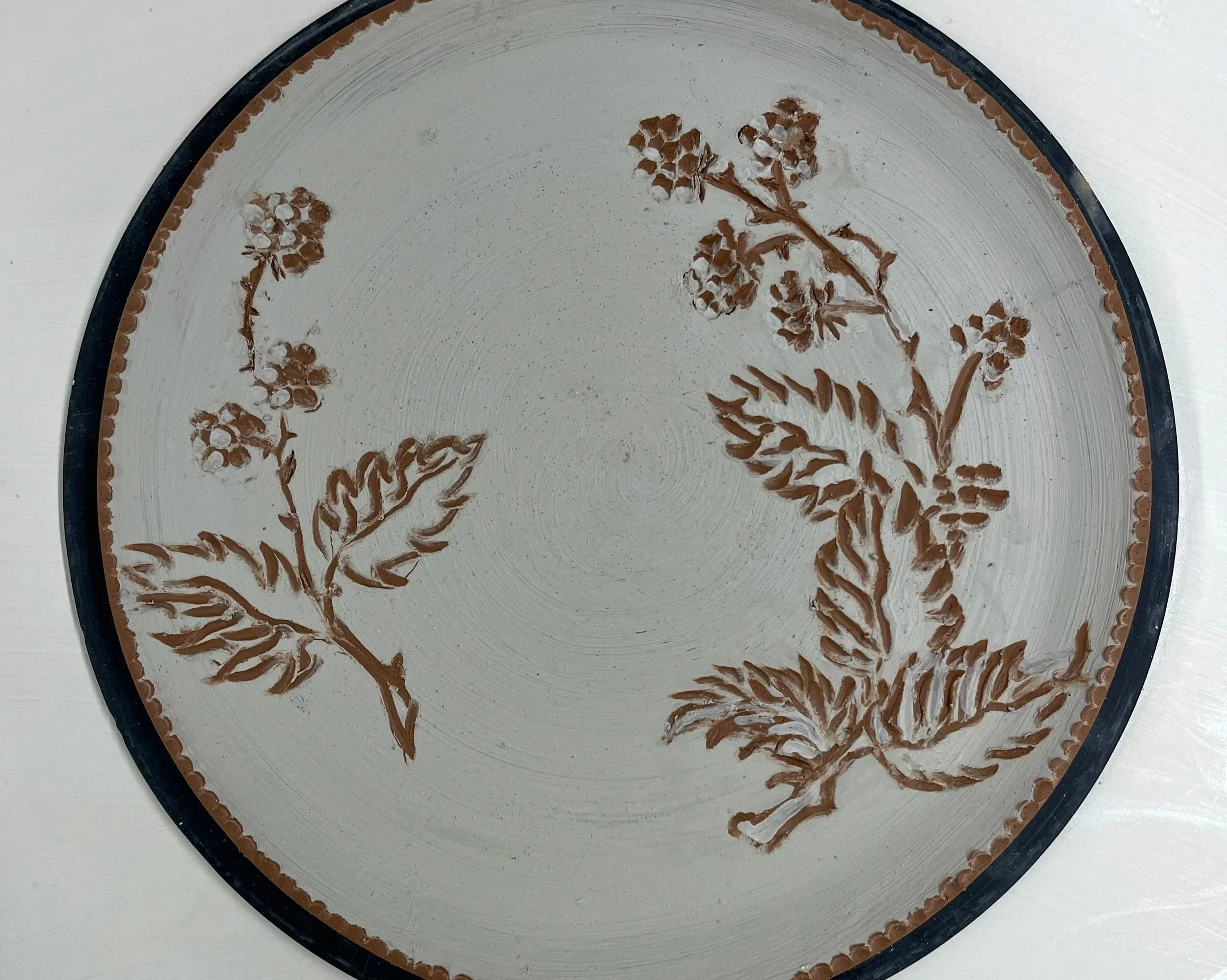 Blackberry Plate in Progress