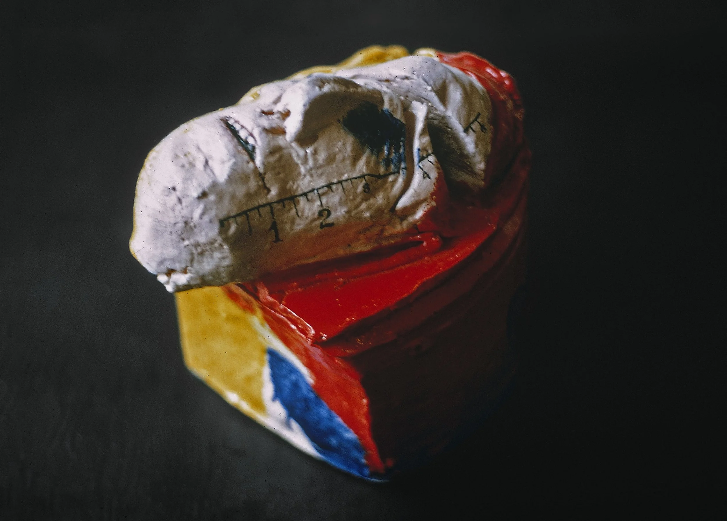 Red and Yellow Ghostjar, 1964, glazed stoneware