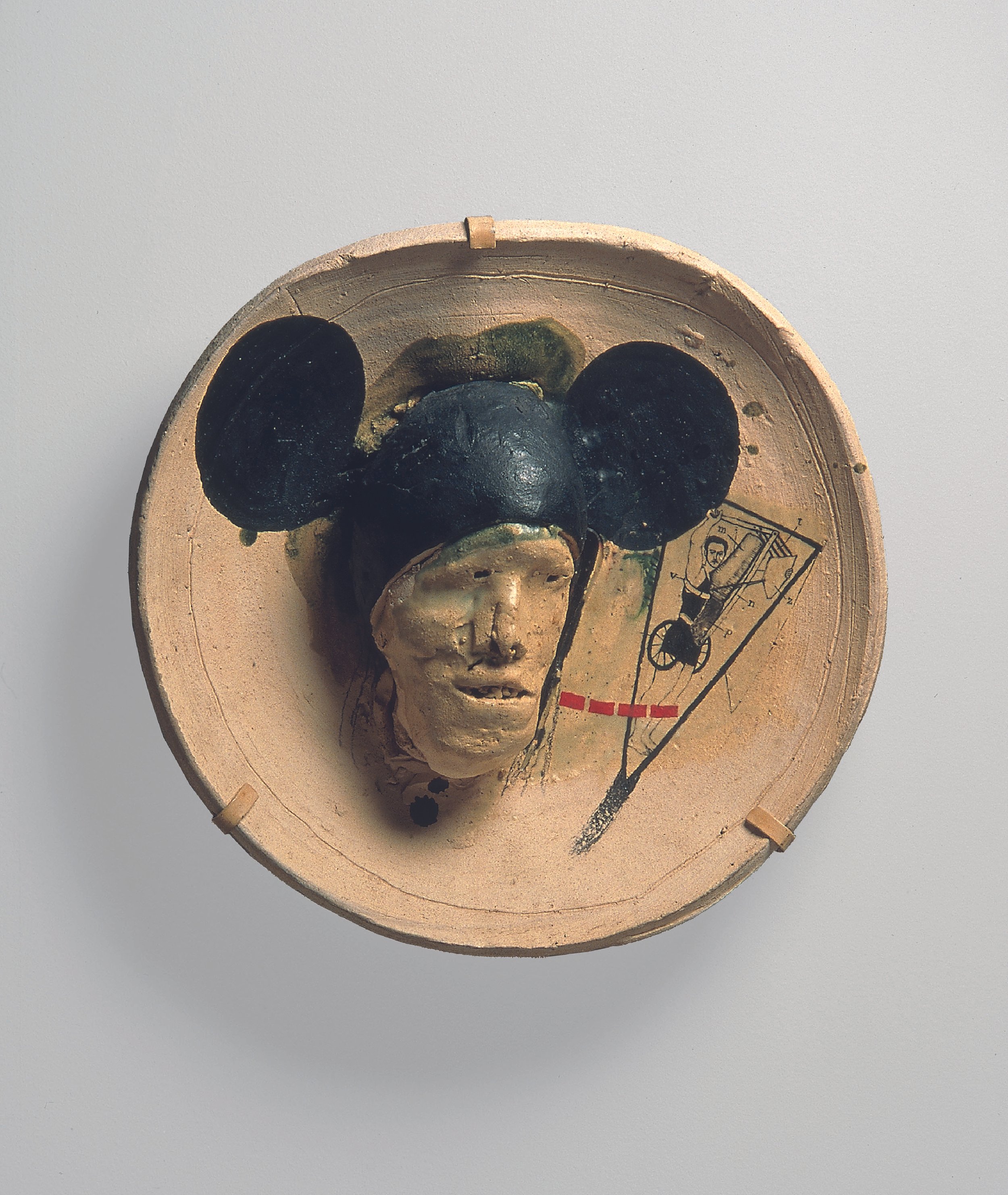 Mickey Mouse Plate, 1964, glazed stoneware, 15" diameter, Renwick Gallery of the Smithsonian American Art Museum collection