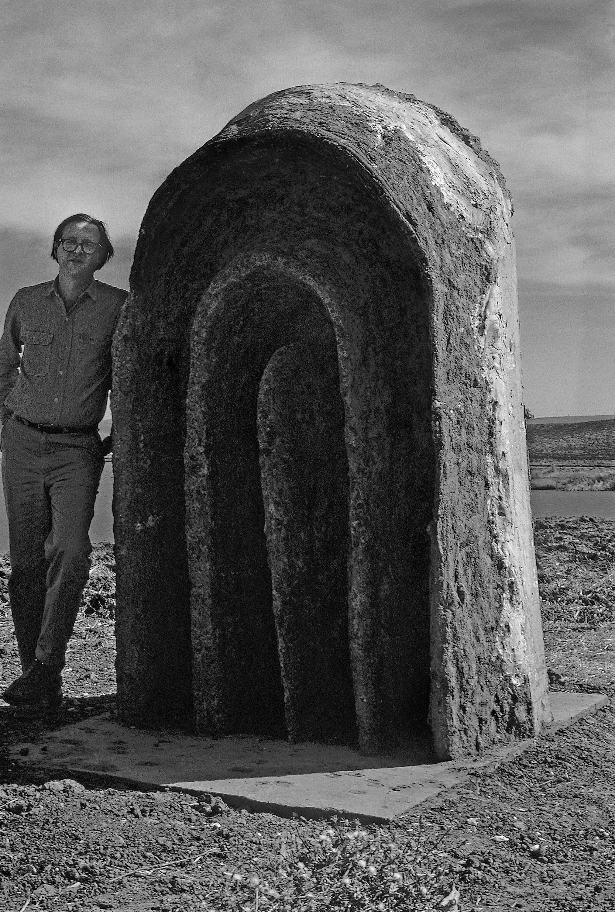 Jim Melchert with Earthdoor, diRosa Preserve, Napa, California, 1966