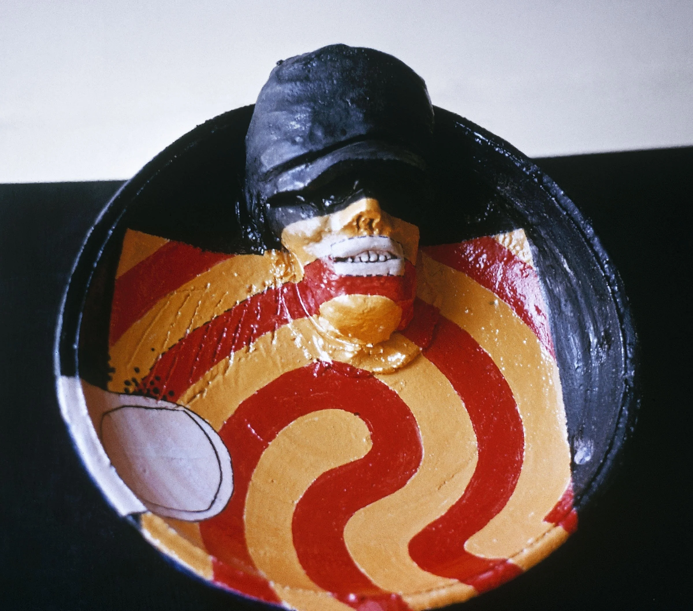 Ghost Plate with Fingerprint, 1964, glazed stoneware, 18" diameter