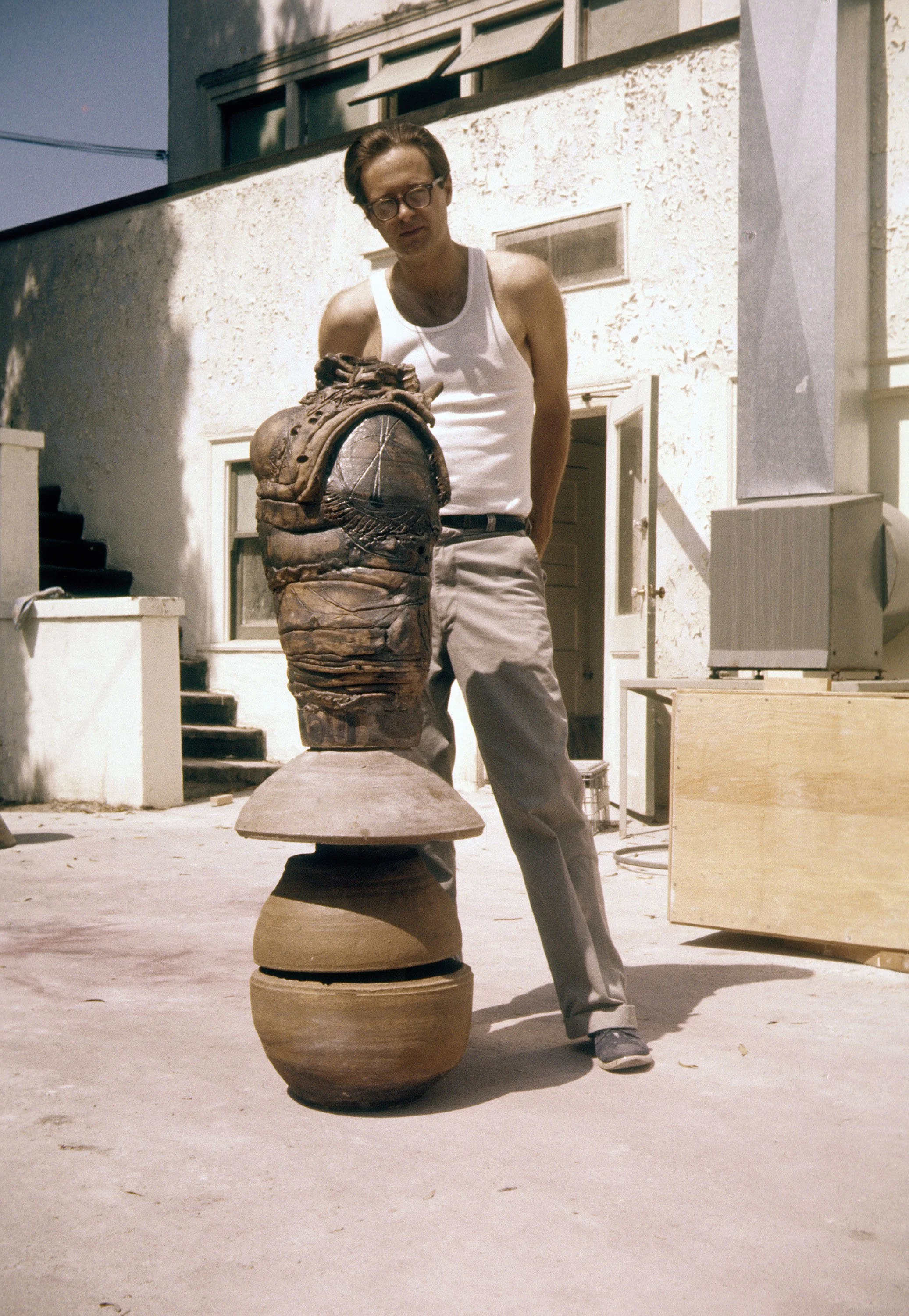 Jim Melchert at the Pot Shop UC Berkeley, 1960