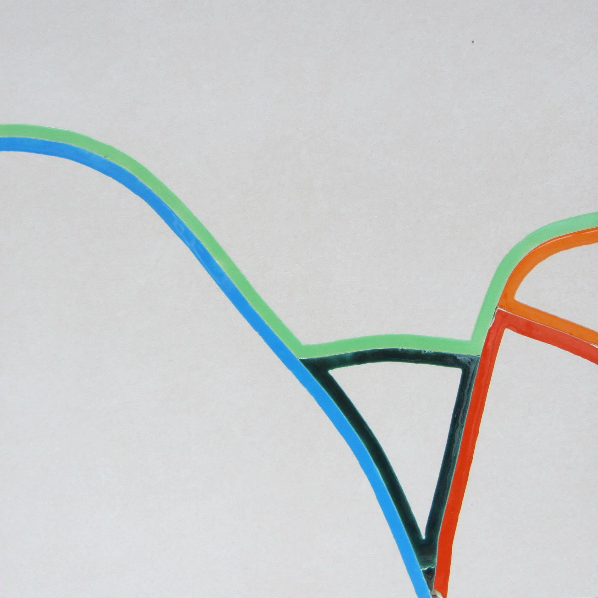 Channel (B), 2015, broken and glazed porcelain tile, X" x X"