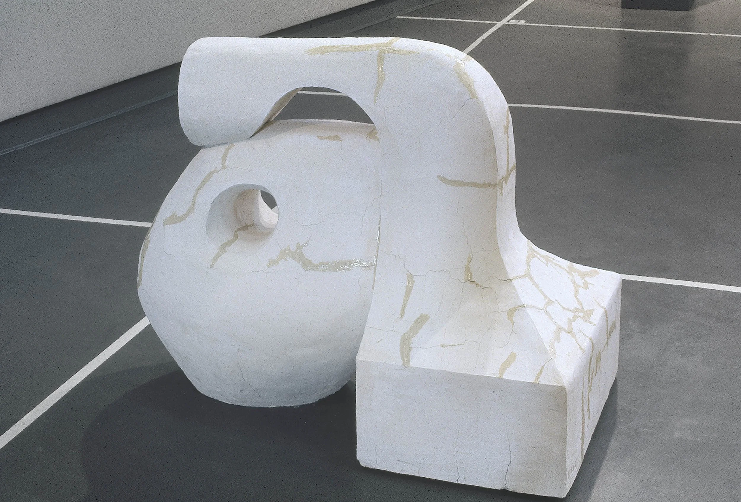 a Bomb, 1970, glazed and fired clay, 58" x 42" x 50"