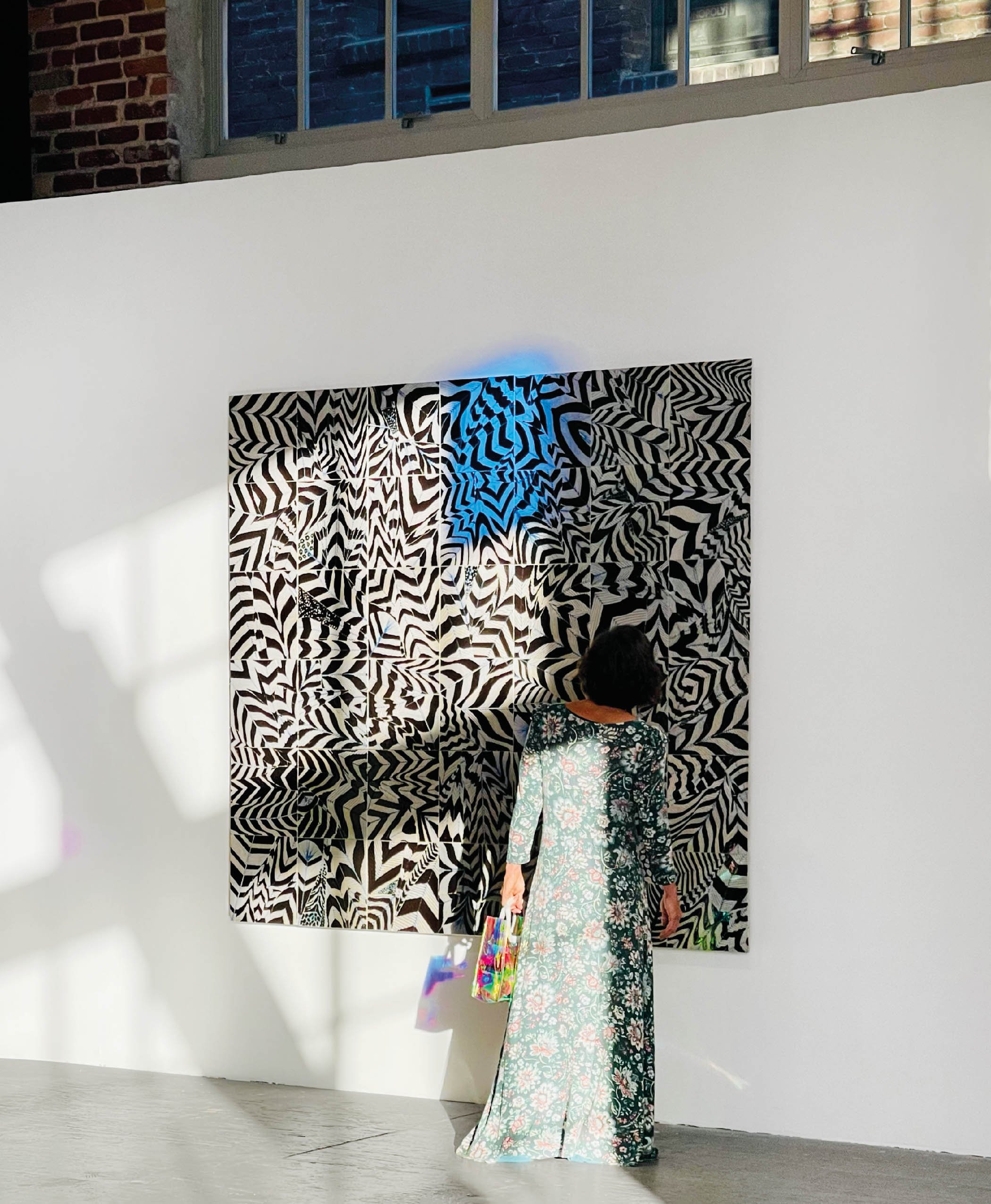Feathers of a Phoenix (Blue), Installation view at Gallery 16, San Francisco