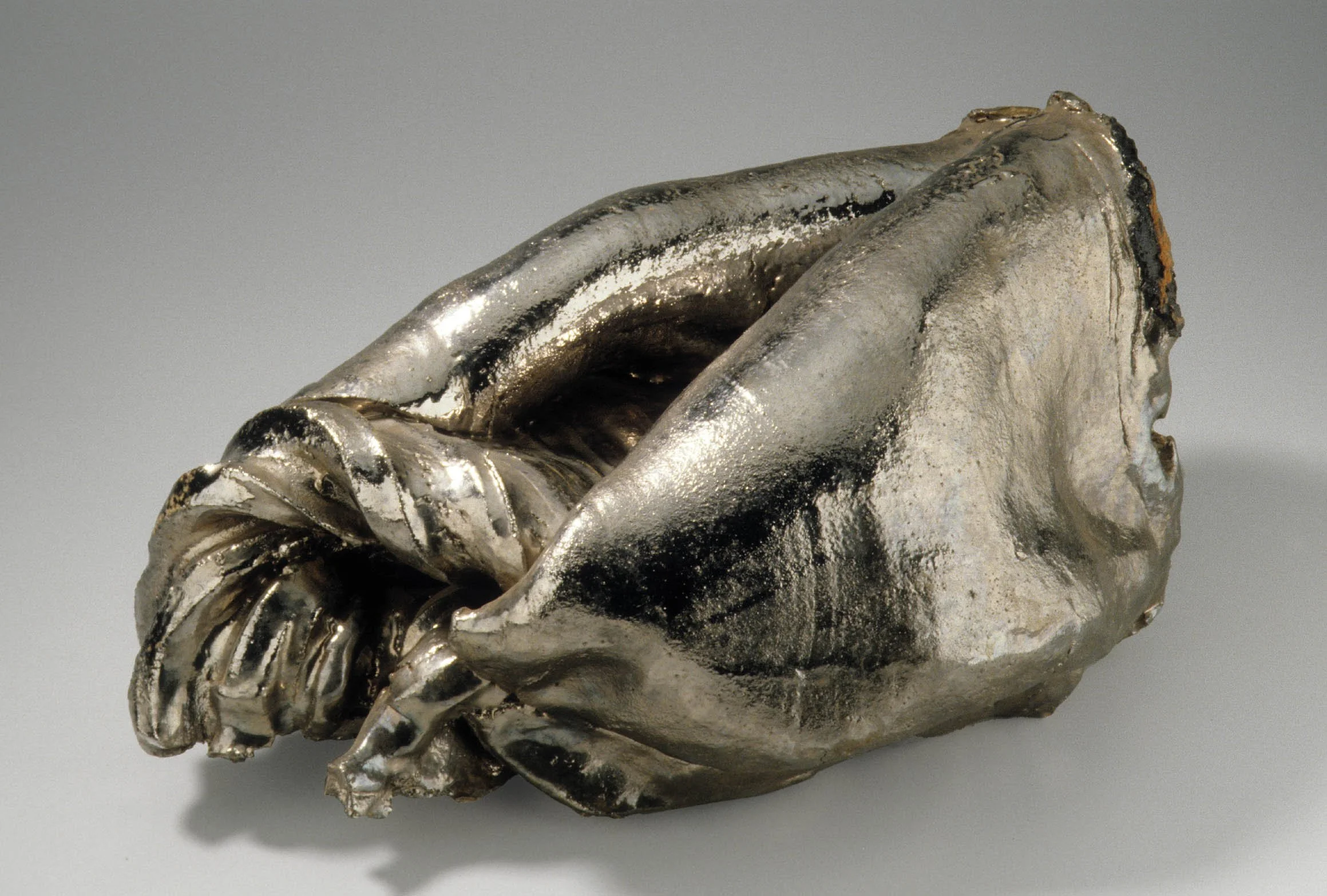 Game in Layers #2 (detail), 1969,
23 7/8" × 24" × 24", ceramic, acrylic, collection of SFMOMA