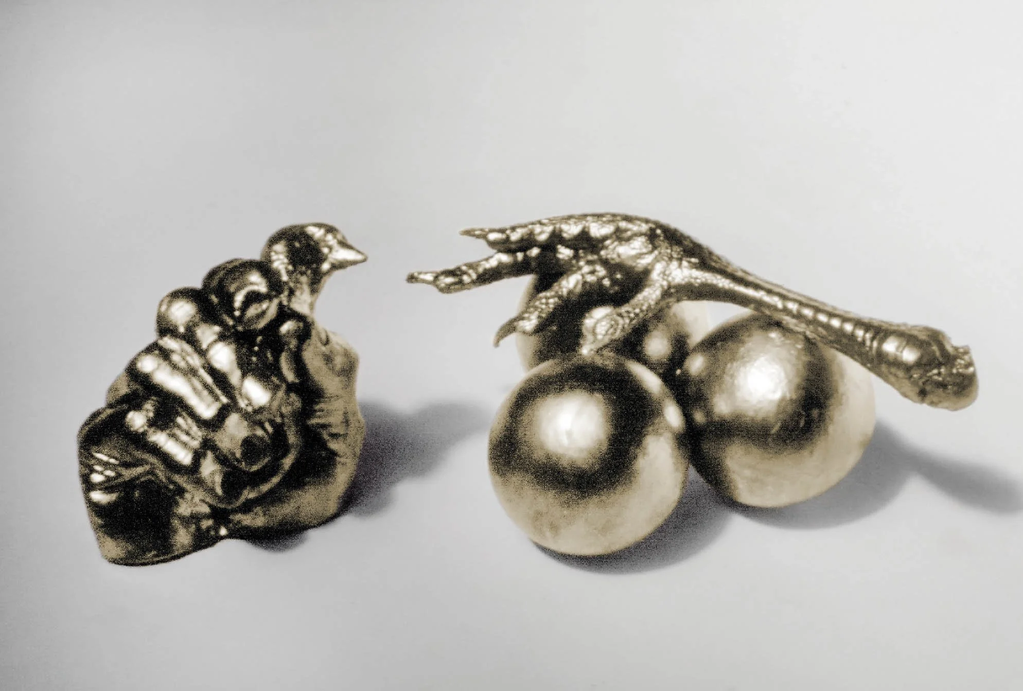 Game in Layers #2 (detail), 1969,
23 7/8" × 24" × 24", ceramic, acrylic, collection of SFMOMA
