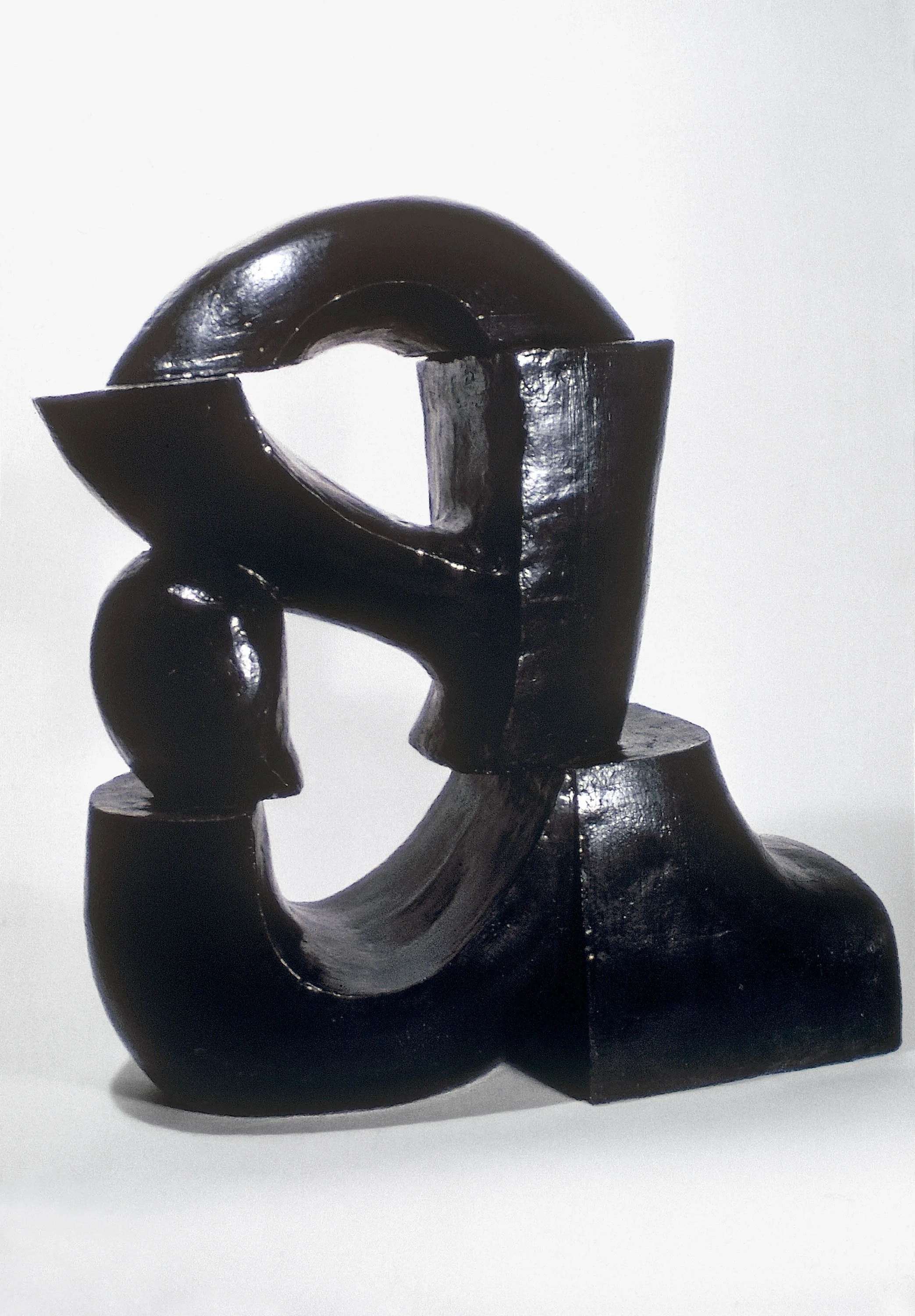 a as in Anagram, 1970, urethane on fired clay, 24" x 18.75" x 6"