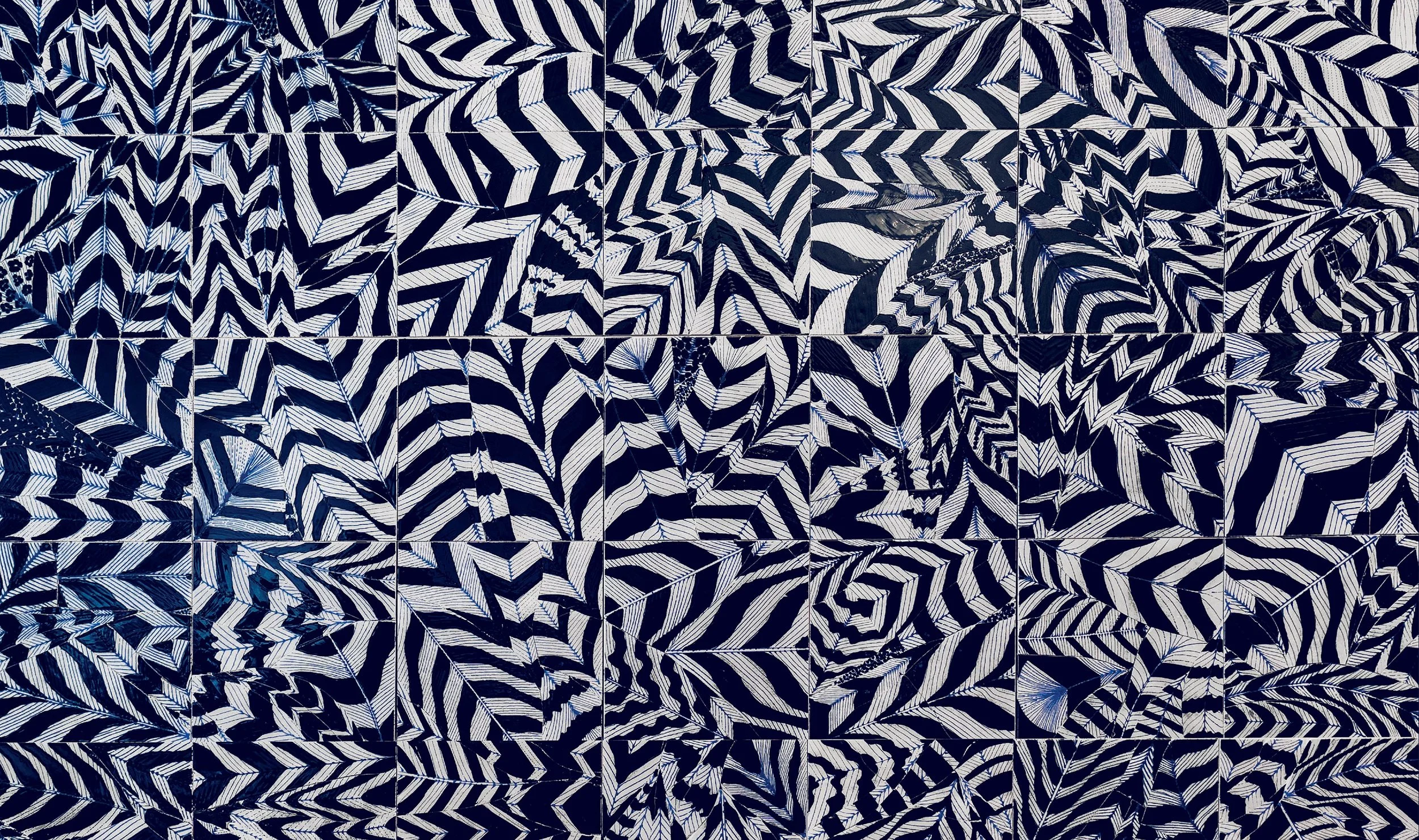Feathers of a Phoenix (Blue) detail